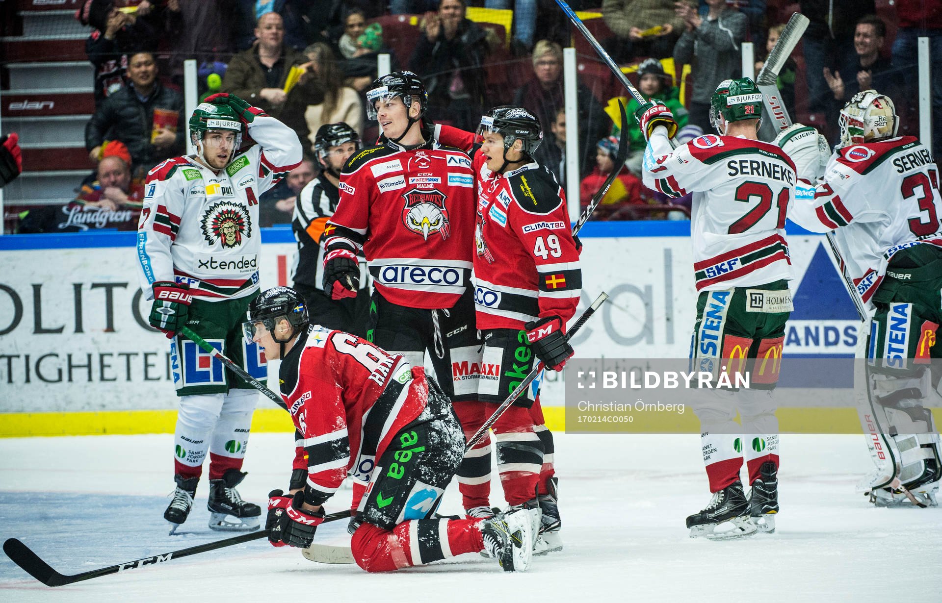 Malmö Redhawks Lars Bryggman jublar