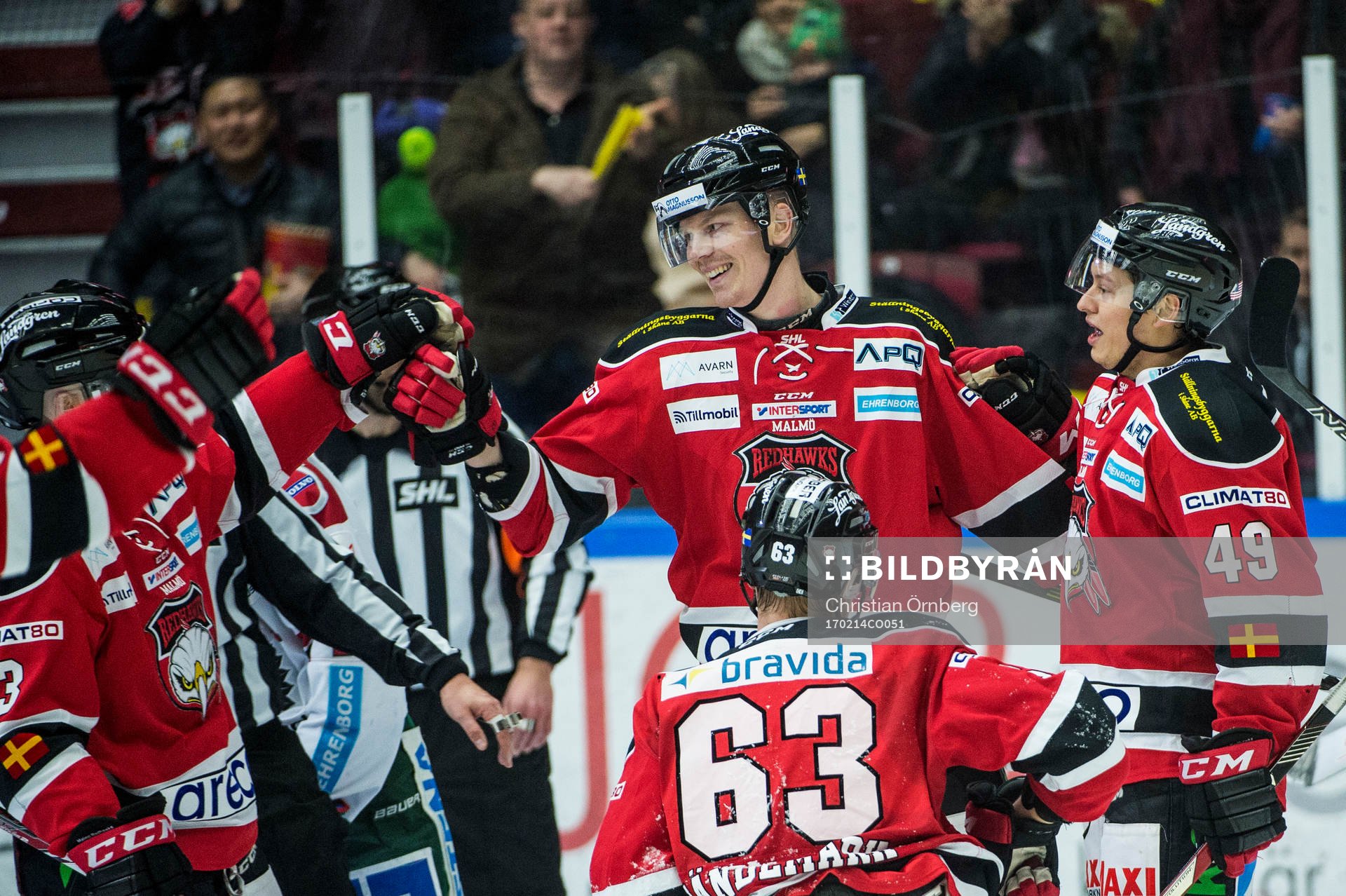 Malmö Redhawks Lars Bryggman jublar