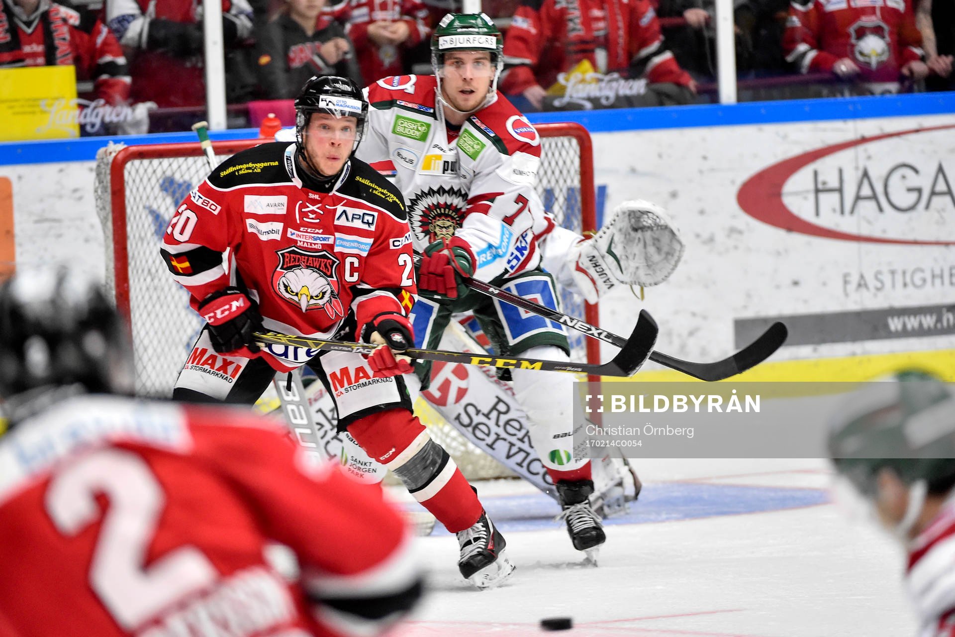 Malmö Redhawks Erik Forssell och Frölundas Henrik