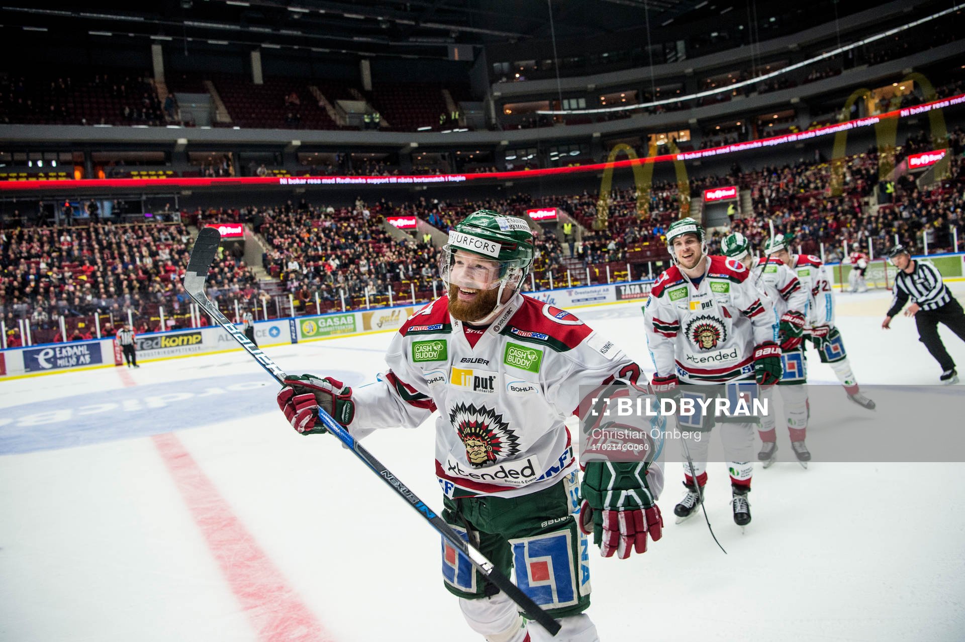 Frölundas Robin Figren jublar