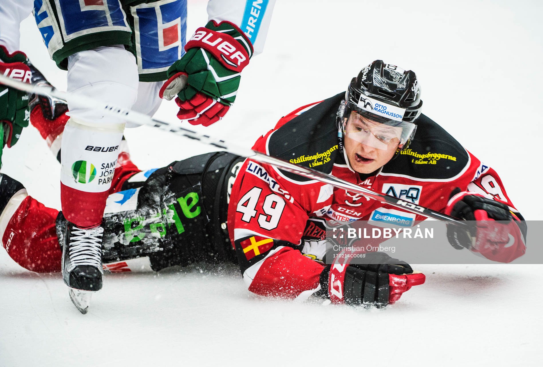 Malmö Redhawks Rhett Rakhshani på isen