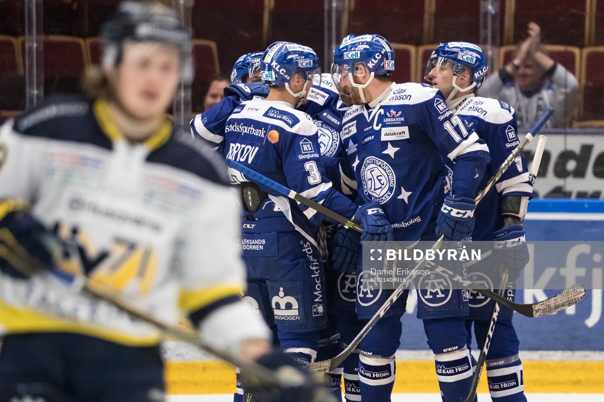 Leksands Daniel Bertov och Jesper Ollas och Ben Youds och