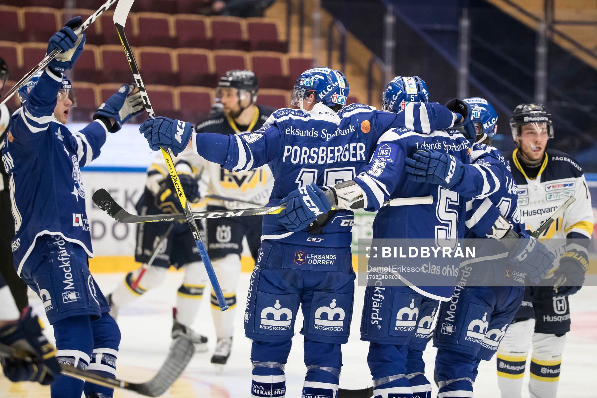 Leksands Johan Porsberger jublar