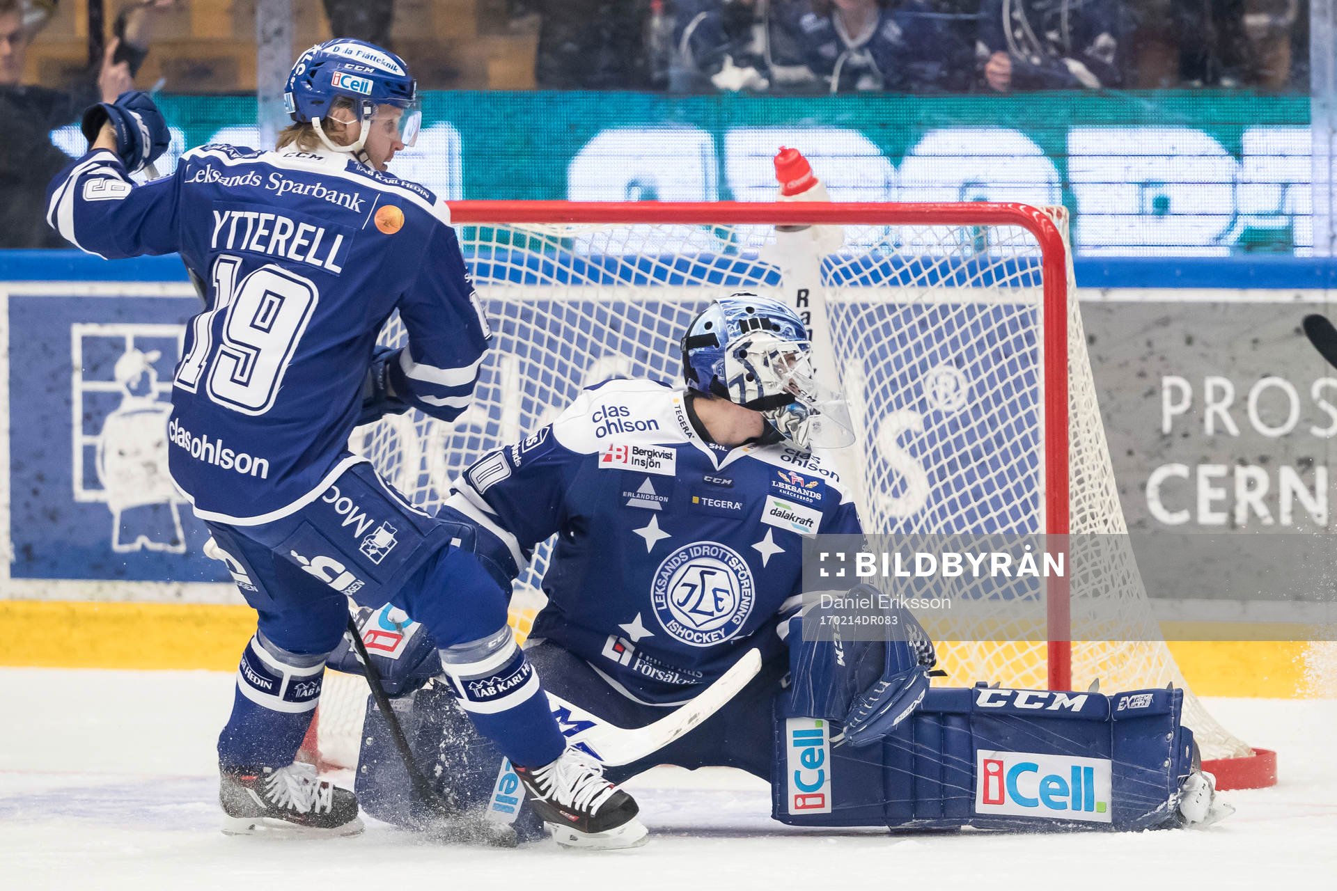 Leksands målvakt Henrik Haukeland och Leksands Alexander