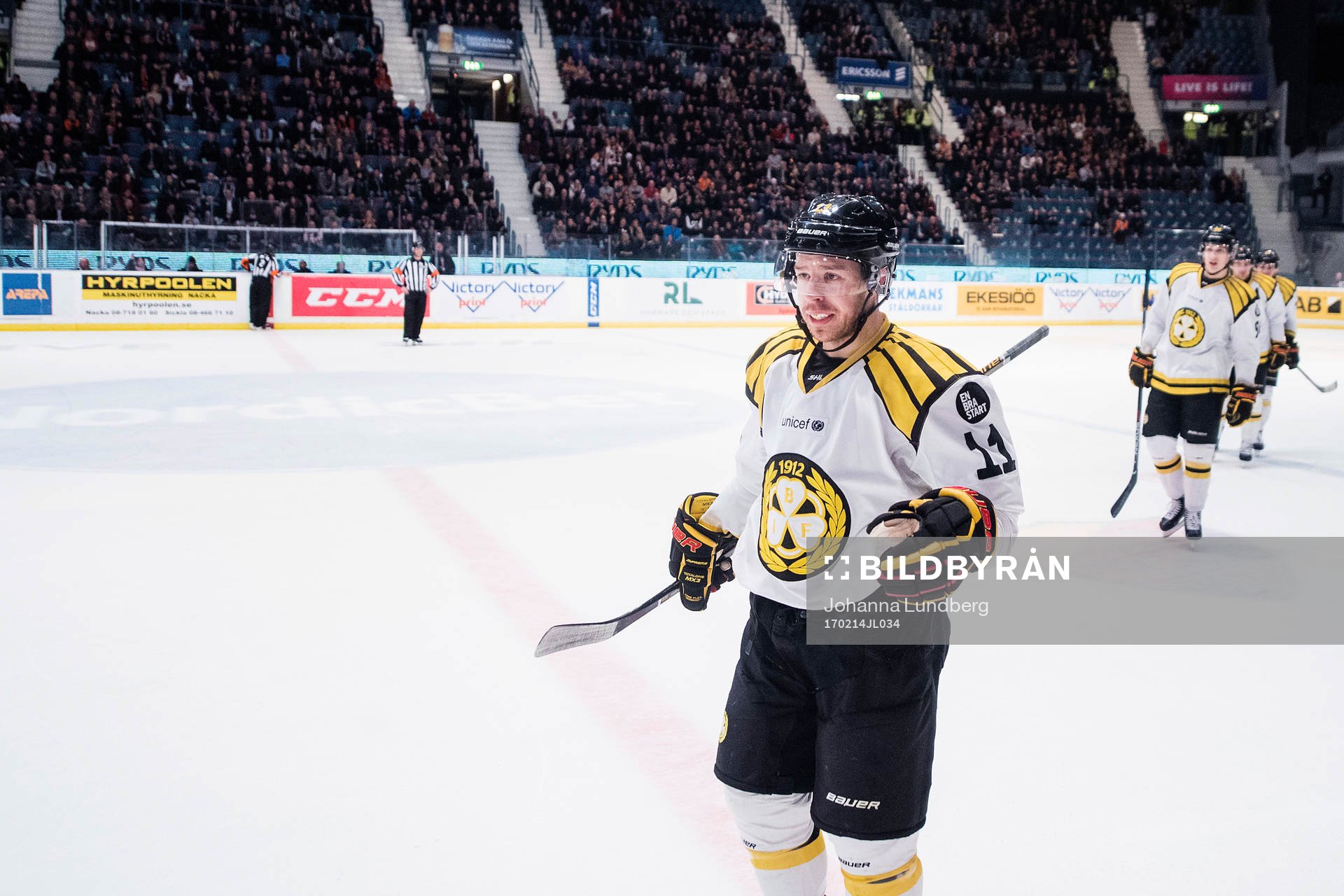 Brynäs Kevin Clark jublar