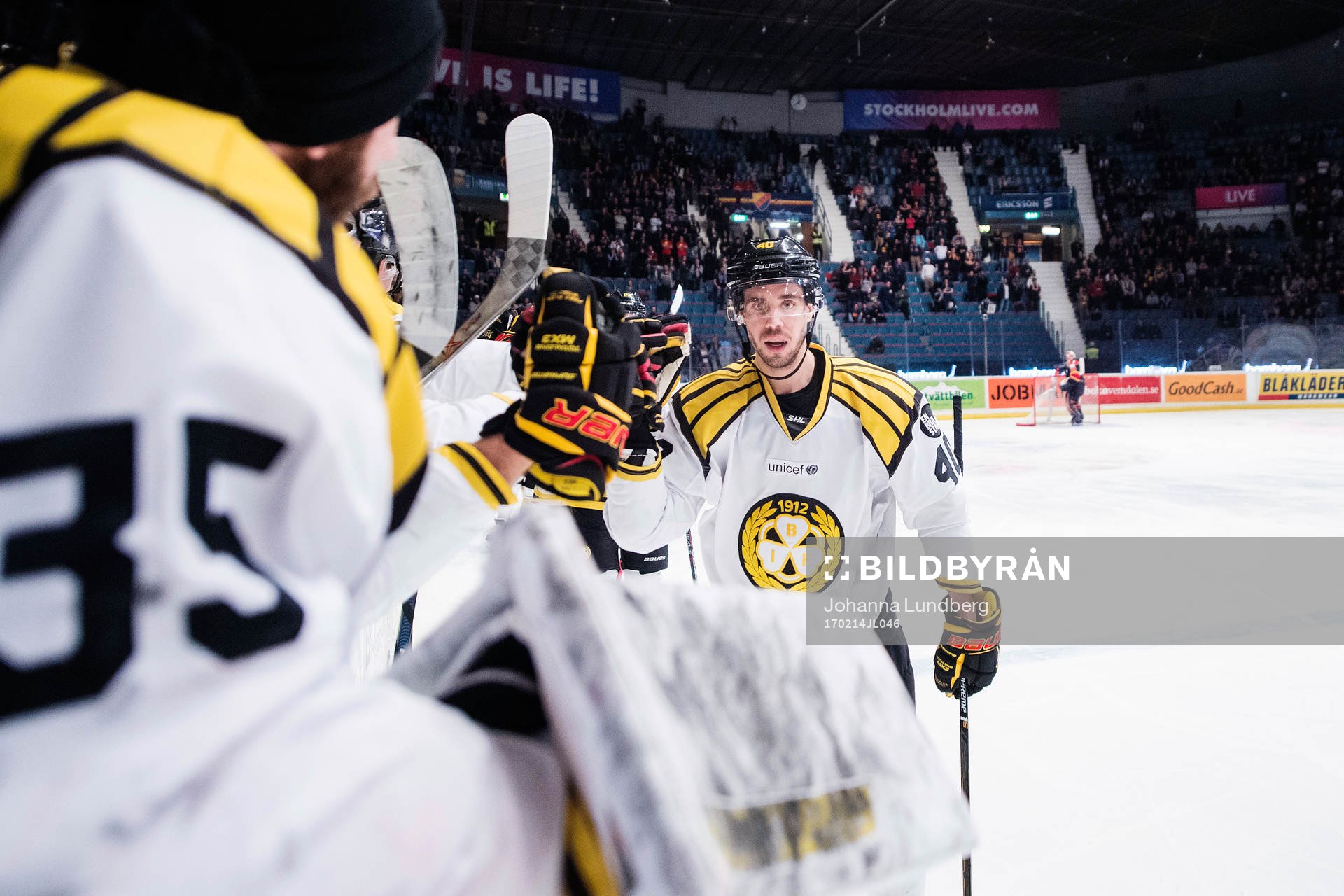 Brynäs Jesper Jensen jublar