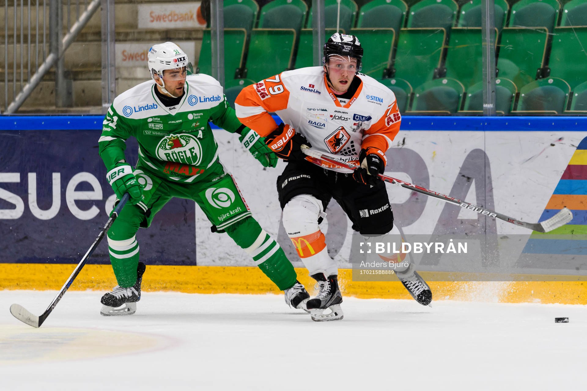 Rögles Dominik Granak och Karlskronas Emil Lundberg