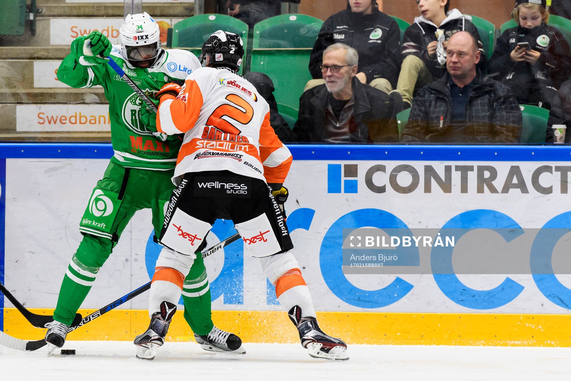 Rögles Edwin Hedberg och Karlskronas Robin Gartner