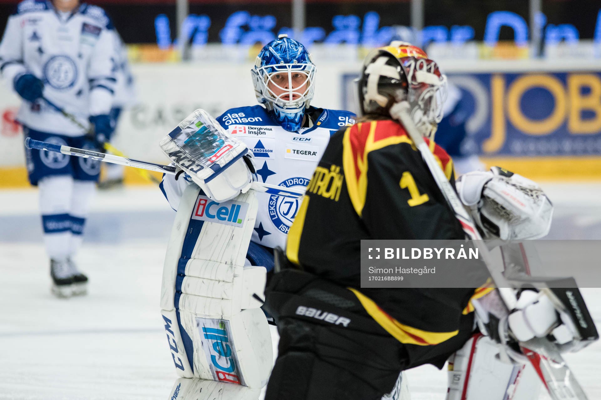 Leksands målvakt Atte Engren före en ishockeymatch i SHL