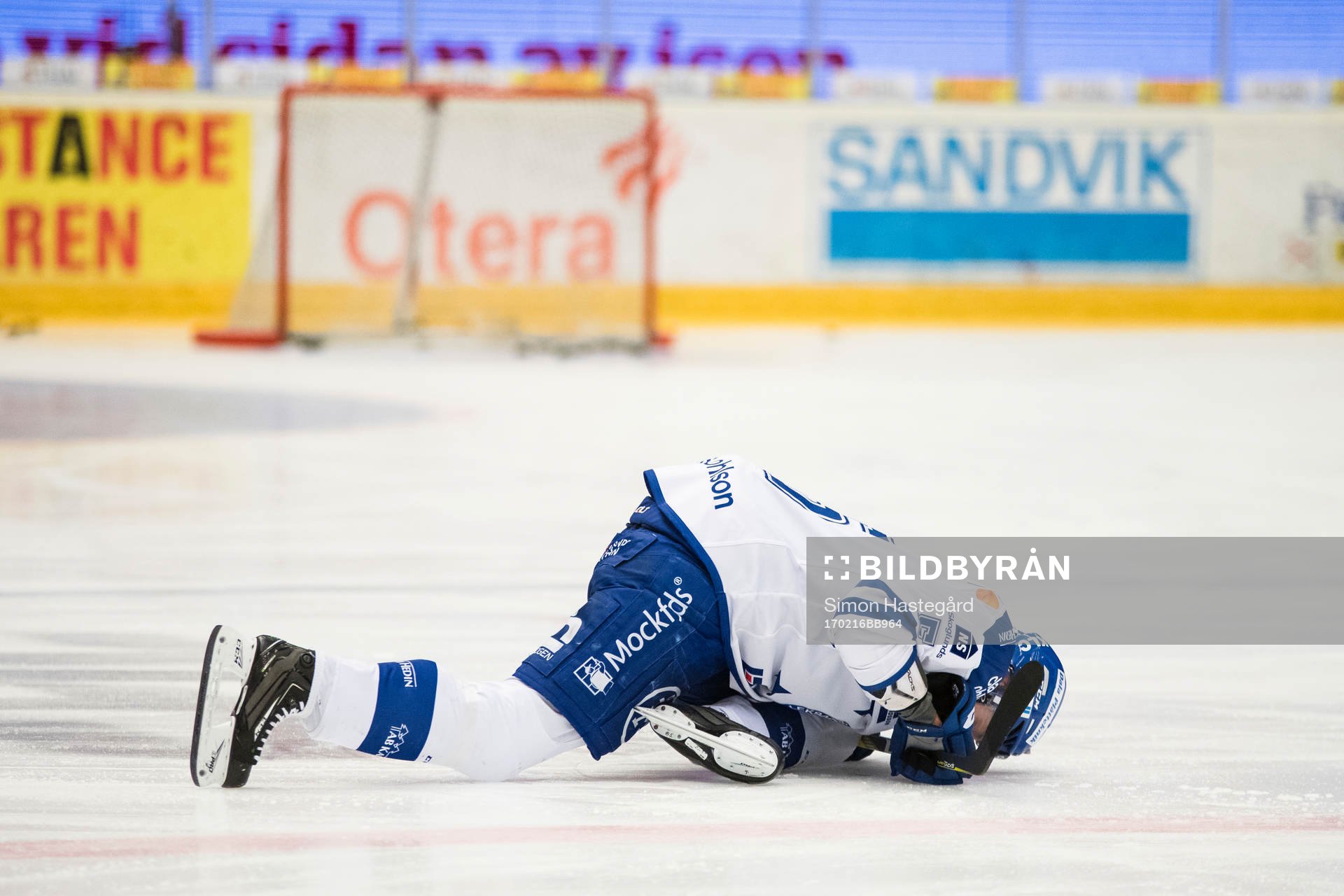 Leksands Ben Youds före en ishockeymatch i SHL mellan