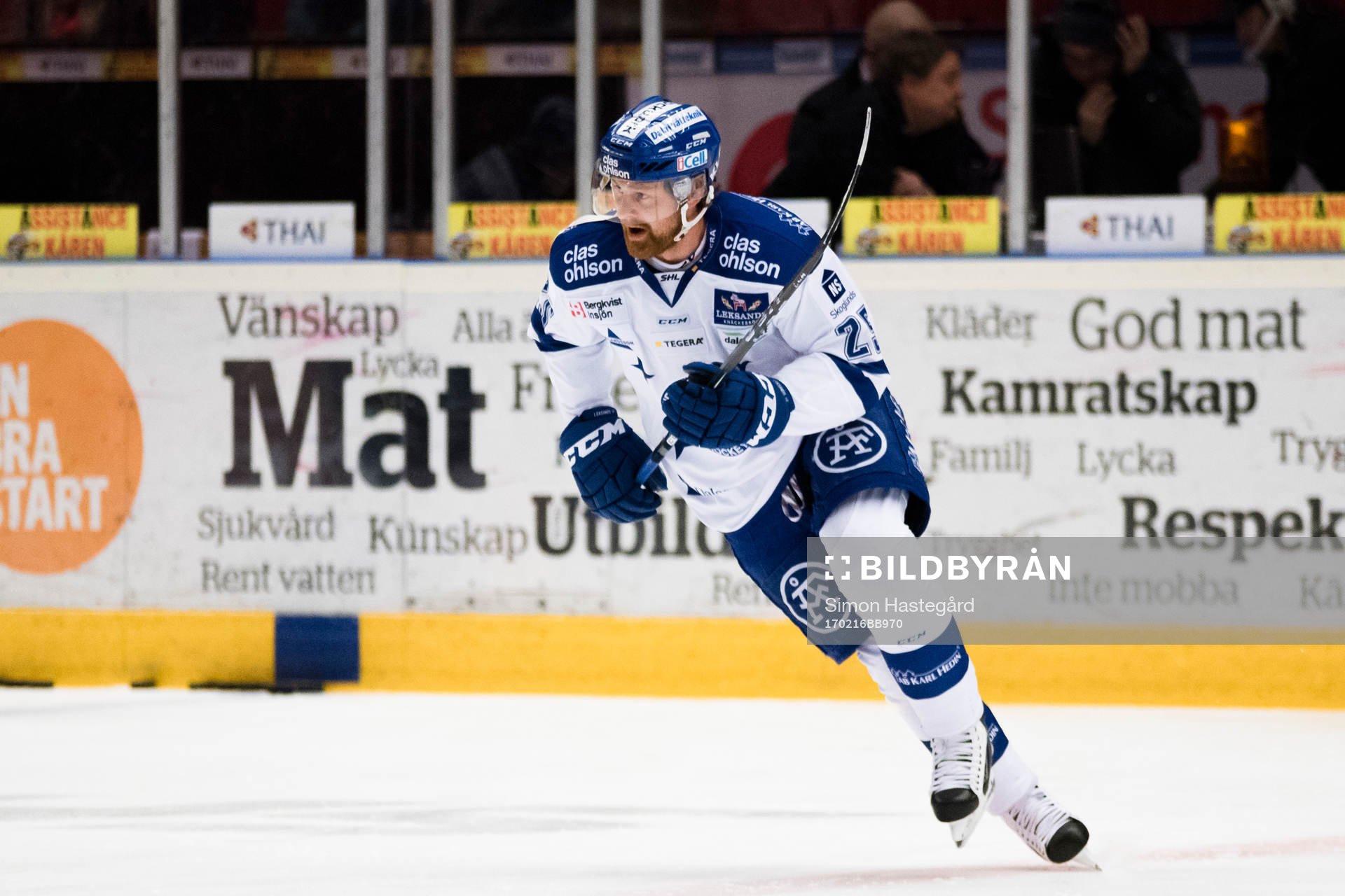 Leksands Mattias Ritola före en ishockeymatch i SHL mellan