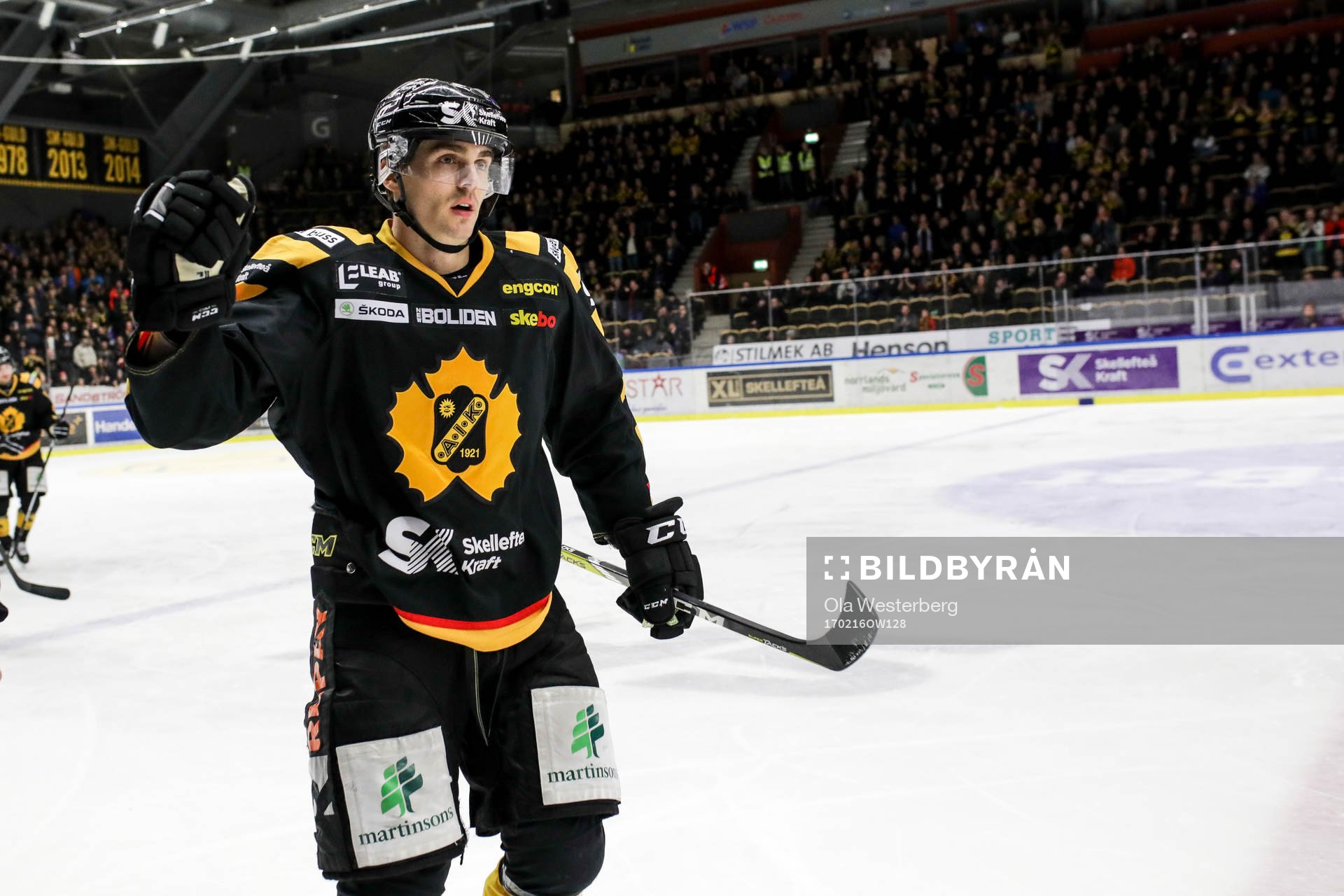 Skellefteås Henrik Hetta jublar