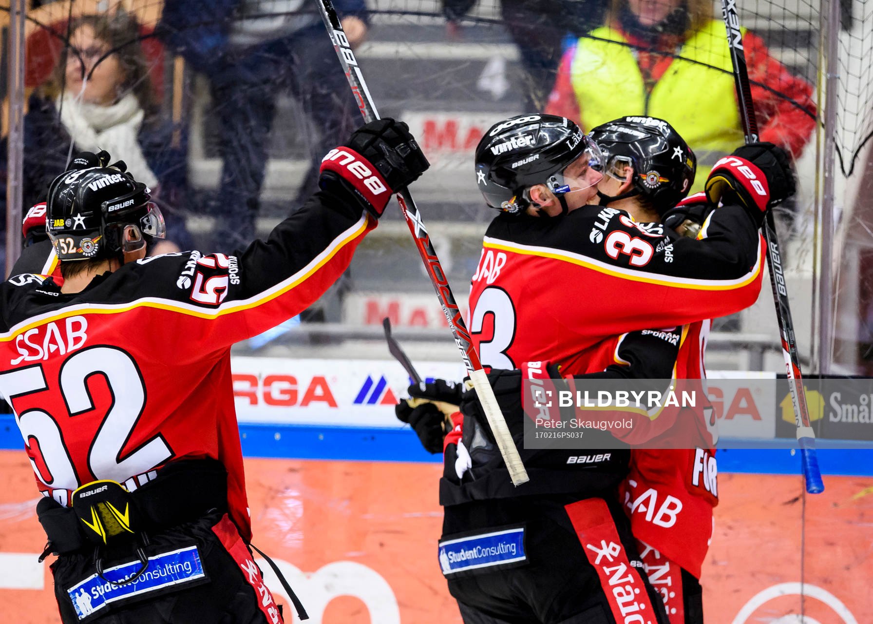 Luleås Johan Forsberg (h) jublar