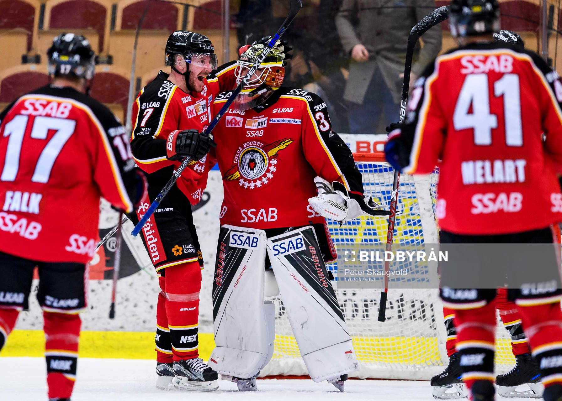 Luleås Jan Sandström jublar