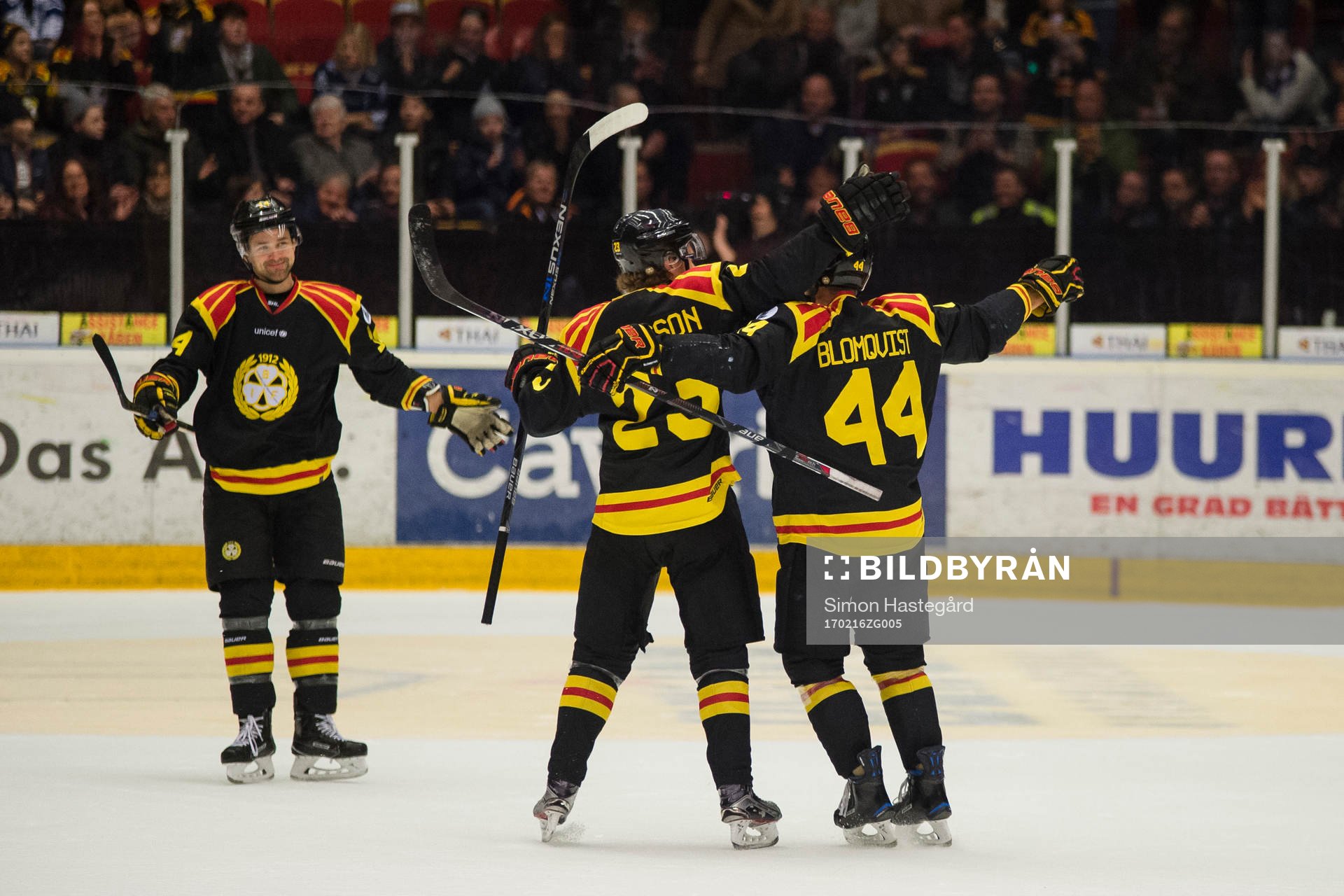 Brynäs Johan Alcén , Lucas Carlsson och Jacob Blomqvist
