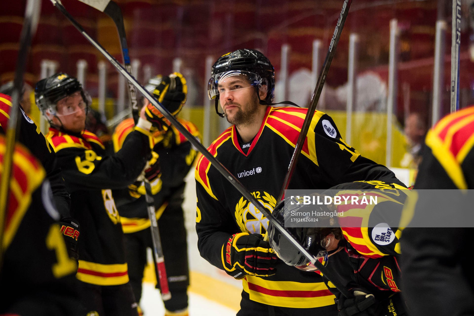 Brynäs Simon Bertilsson jublar