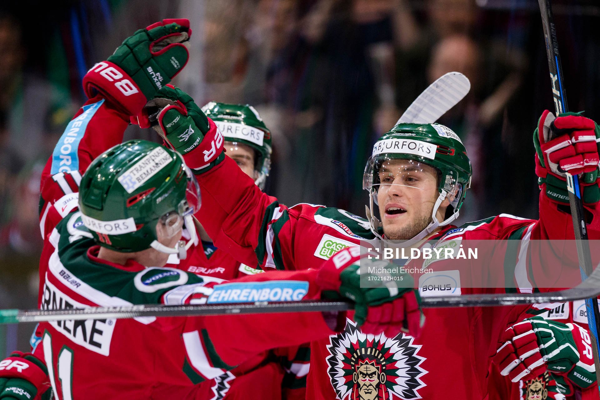Frölundas Mattias Nörstebö jublar