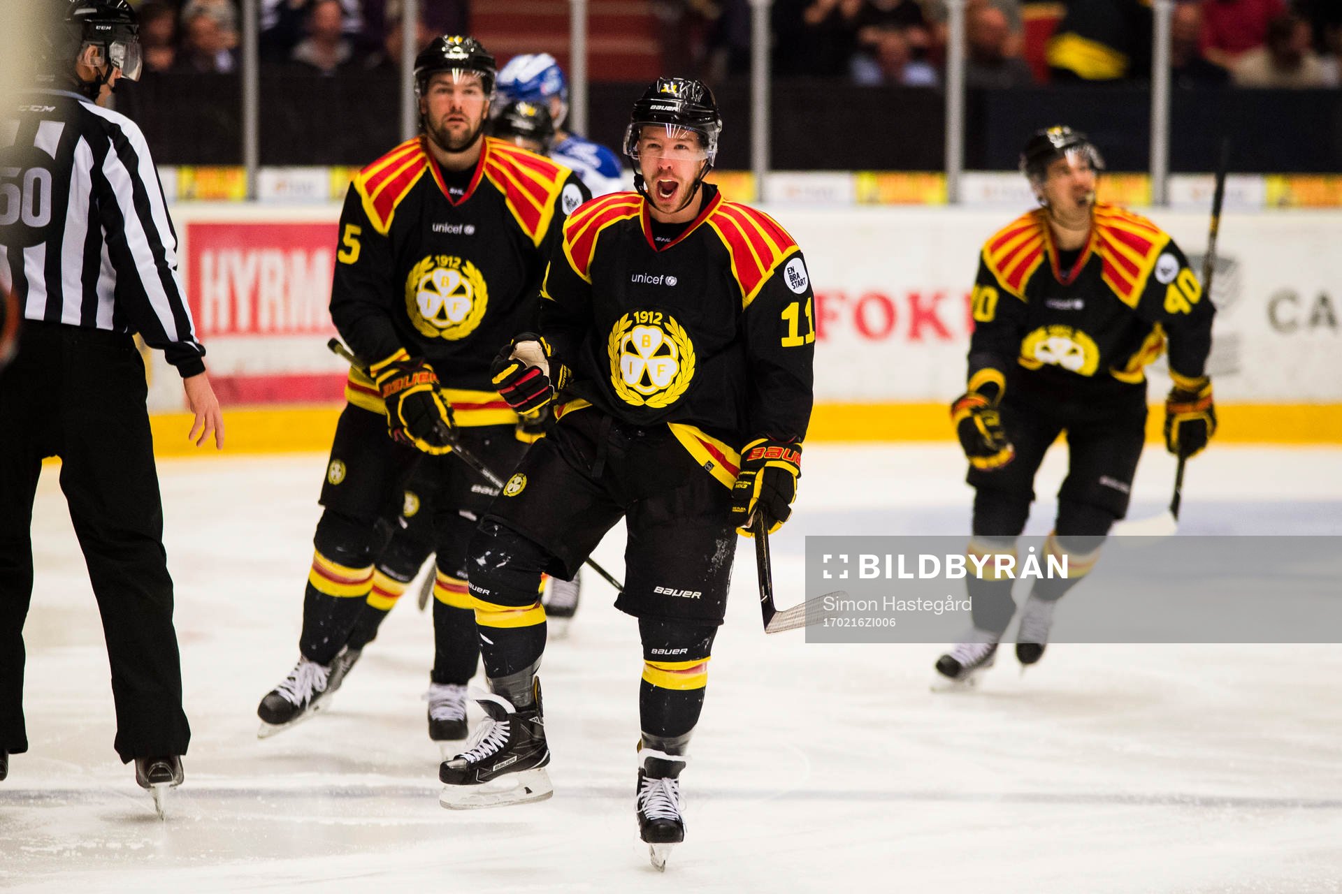 Brynäs Kevin Clark jublar