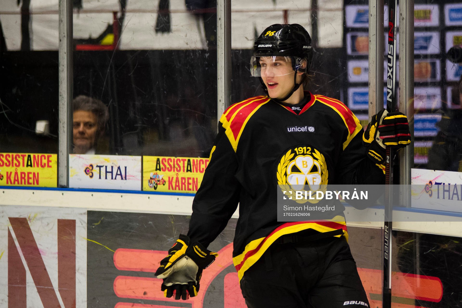 Brynäs Oskar Lindblom jublar