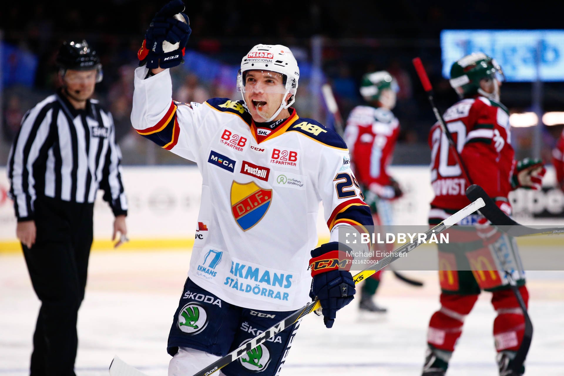 Djurgårdens Matt Anderson jublar