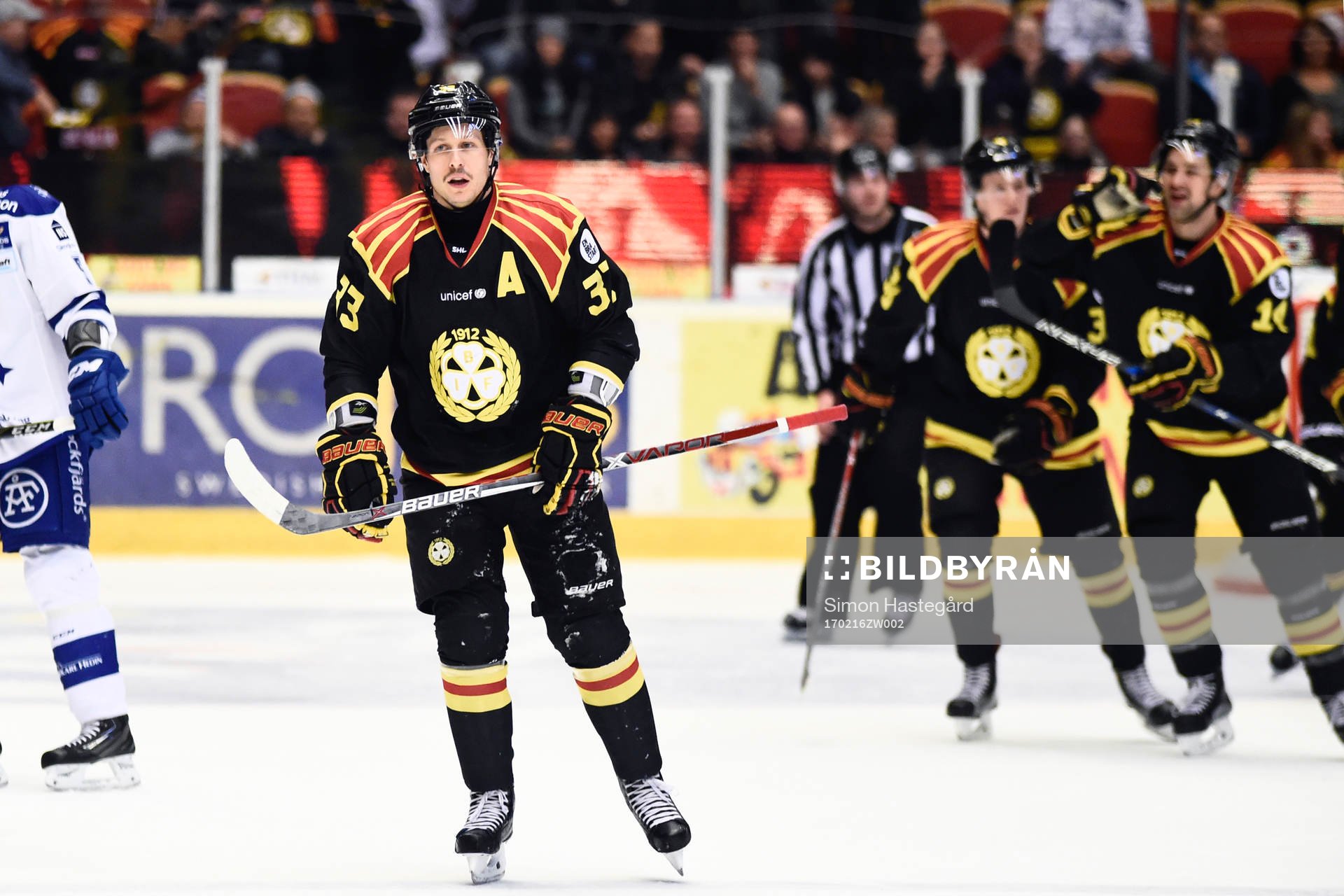 Brynäs Elias Fälth  jublar