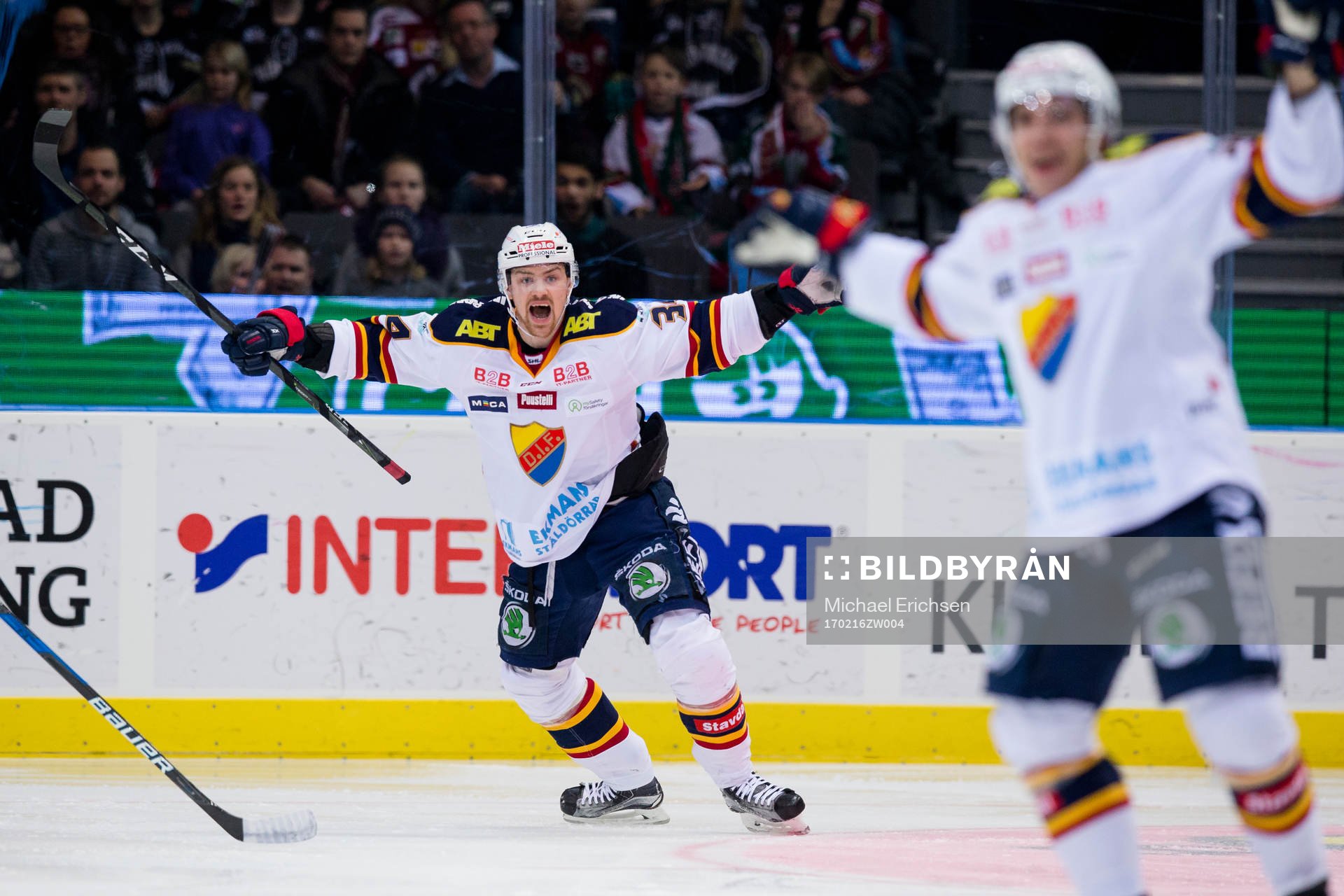 Djurgårdens Daniel Brodin jublar