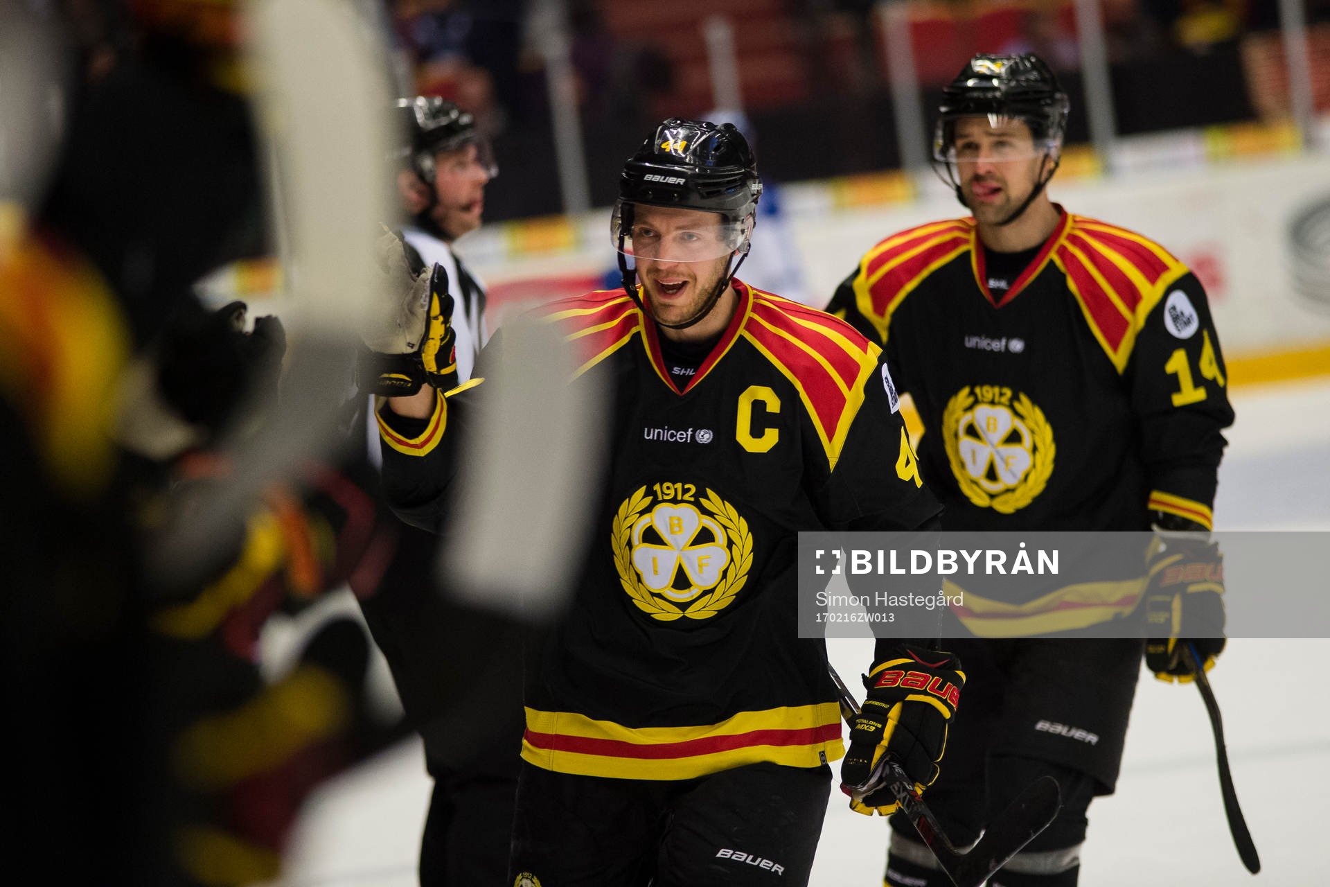 Brynäs Jacob Blomqvist jublar