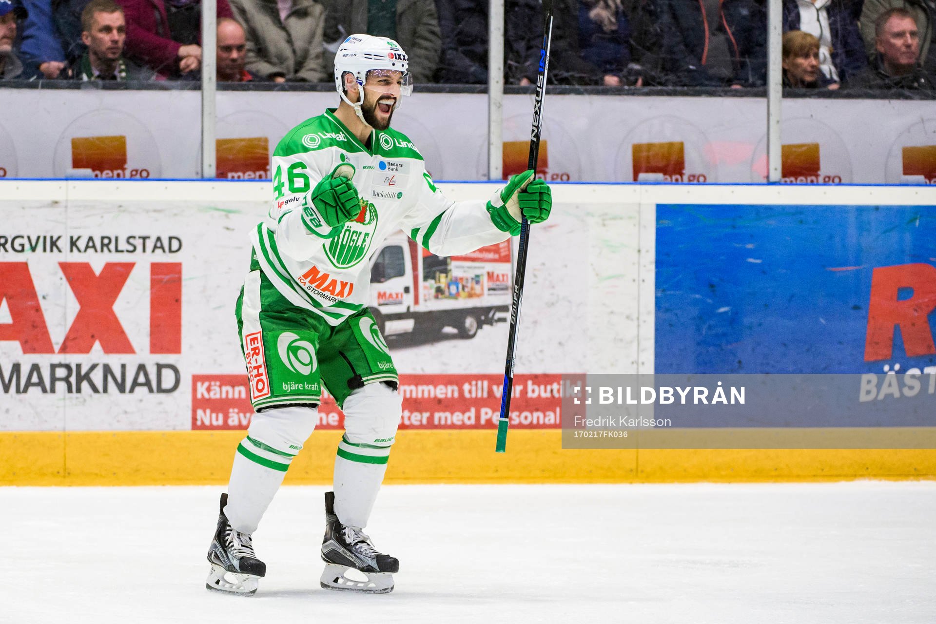 Rögles Sebastian Collberg jublar