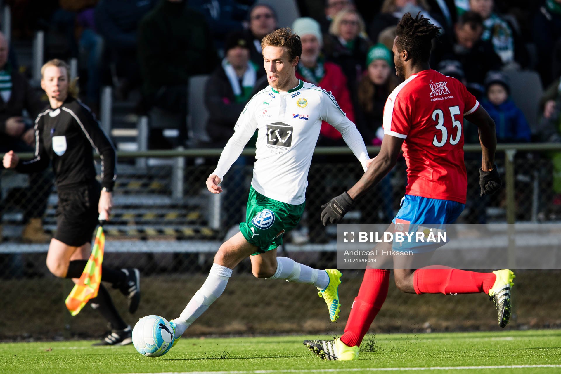 Hammarbys Fredrik Torsteinbö och Nyköpings Andrew