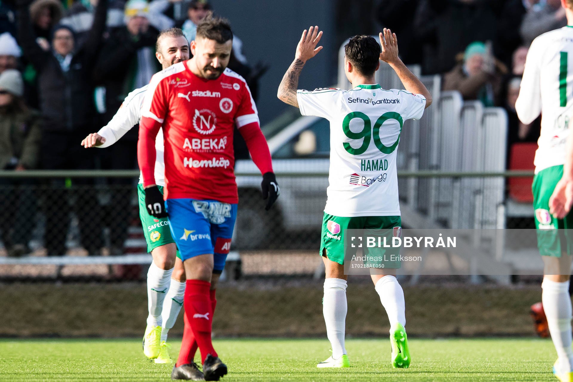 Hammarbys Jiloan Hamad jublar