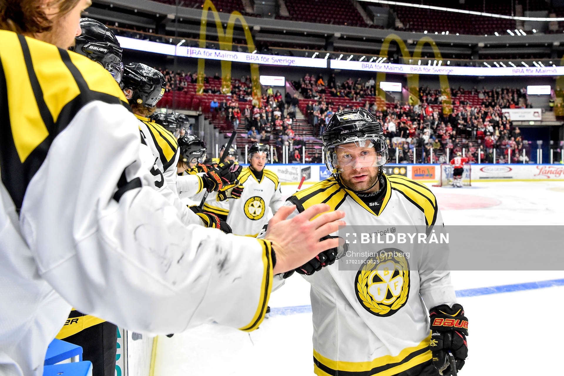 Brynäs Jonathan Granström jublar