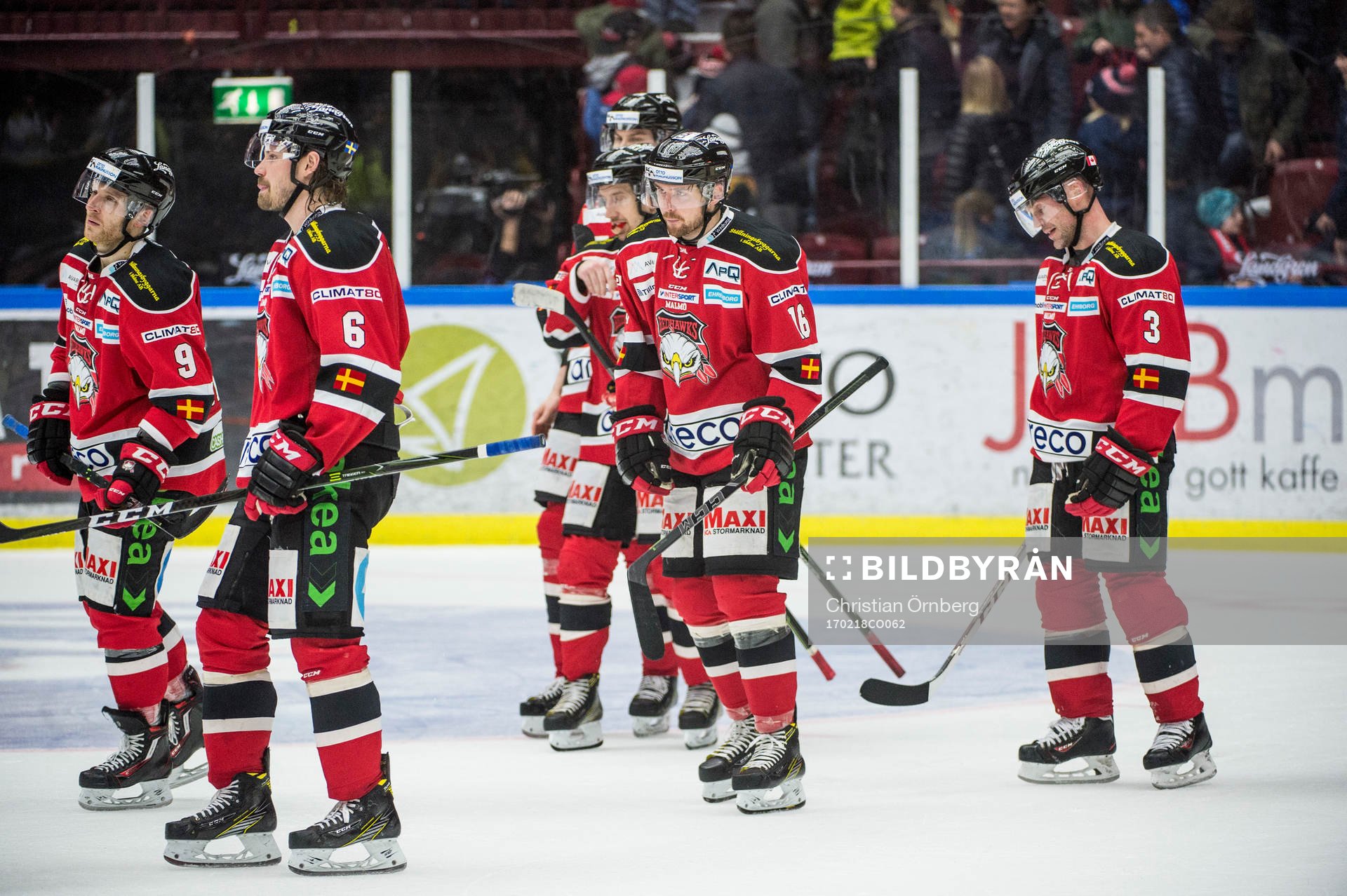 Malmö Redhawks Frederik Storm, Stefan Warg, Magnus