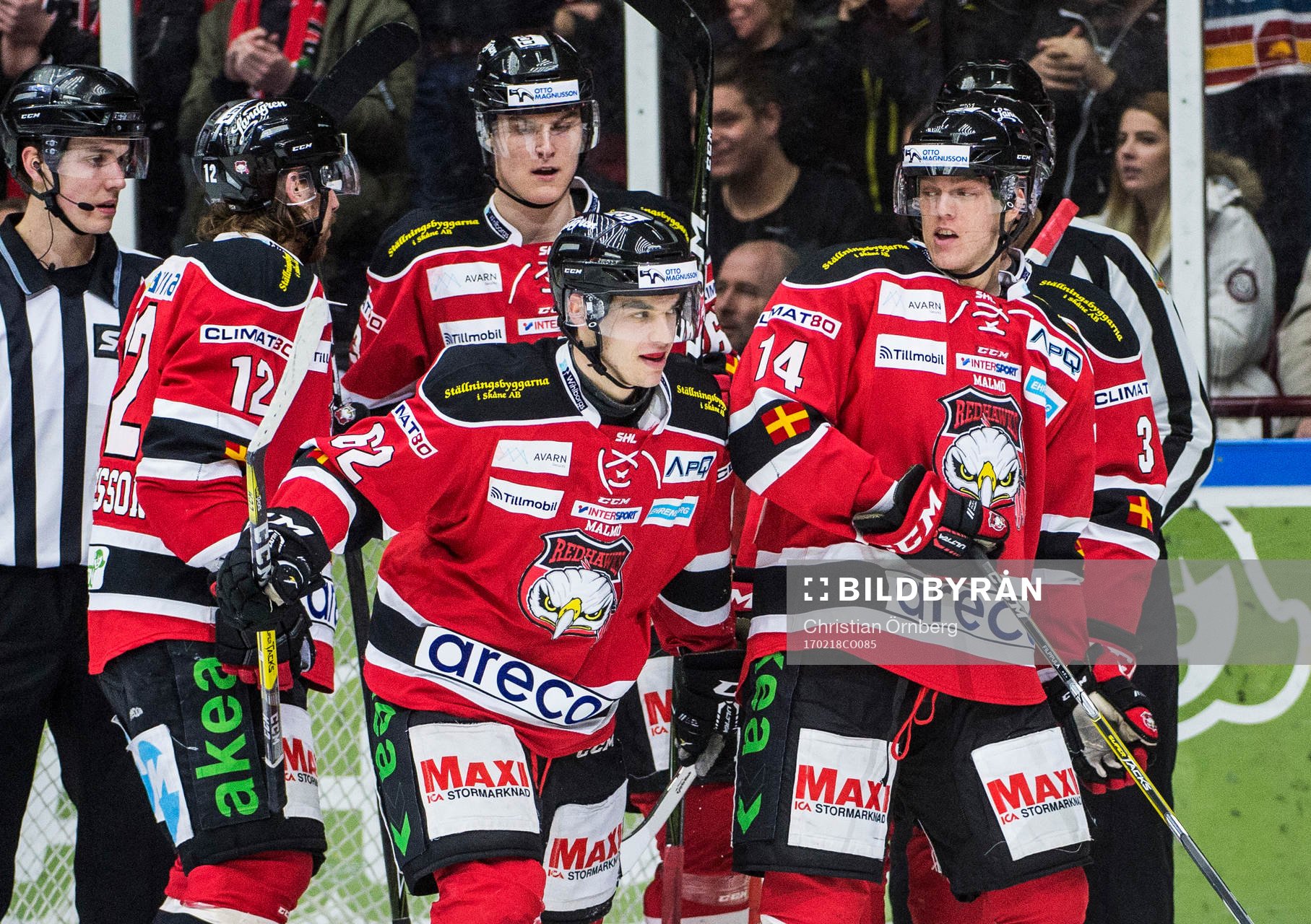 Malmö Redhawks Andreas Thuresson, Fredrik Händemark,