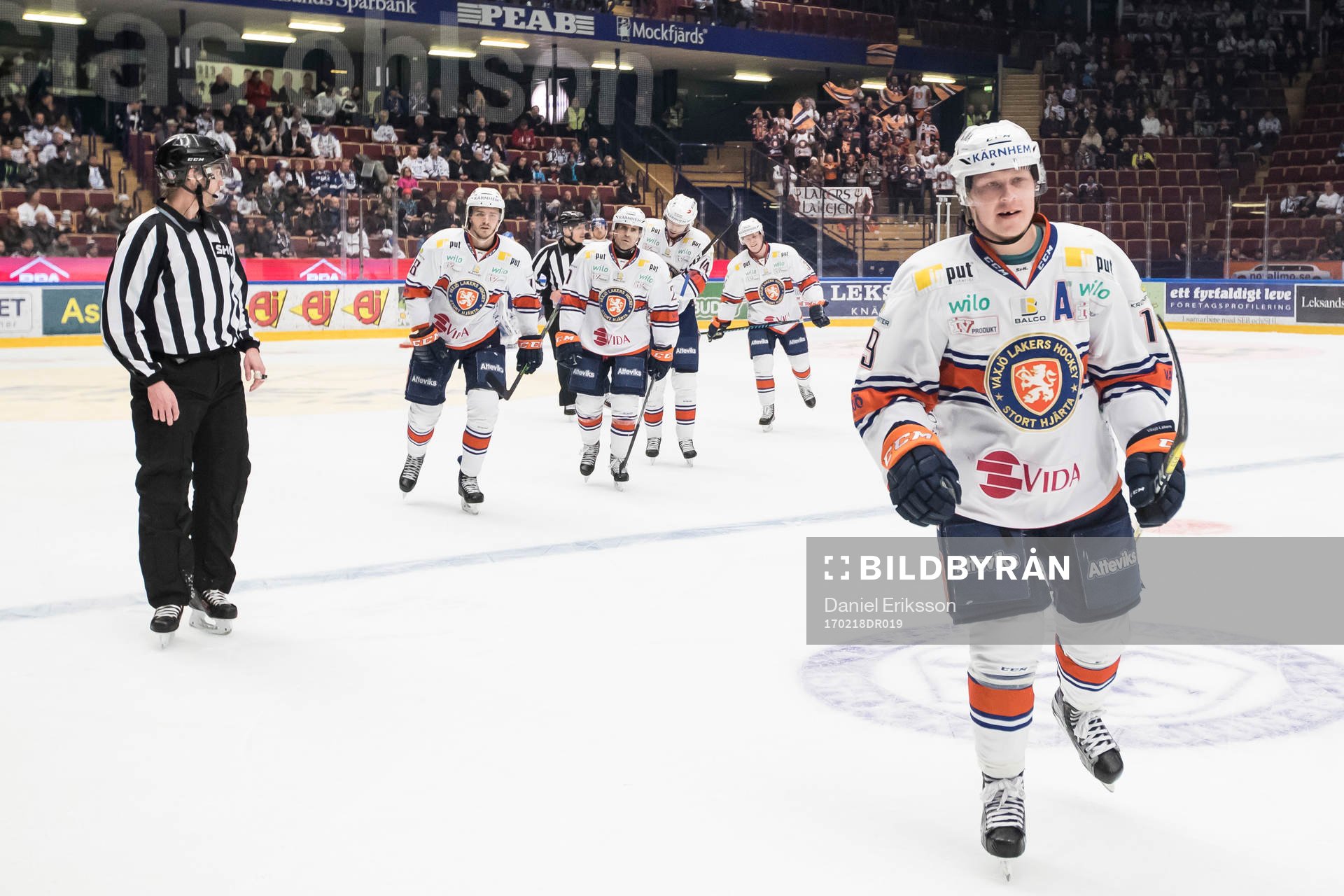 Växjös Tuomas Kiiskinen  jublar