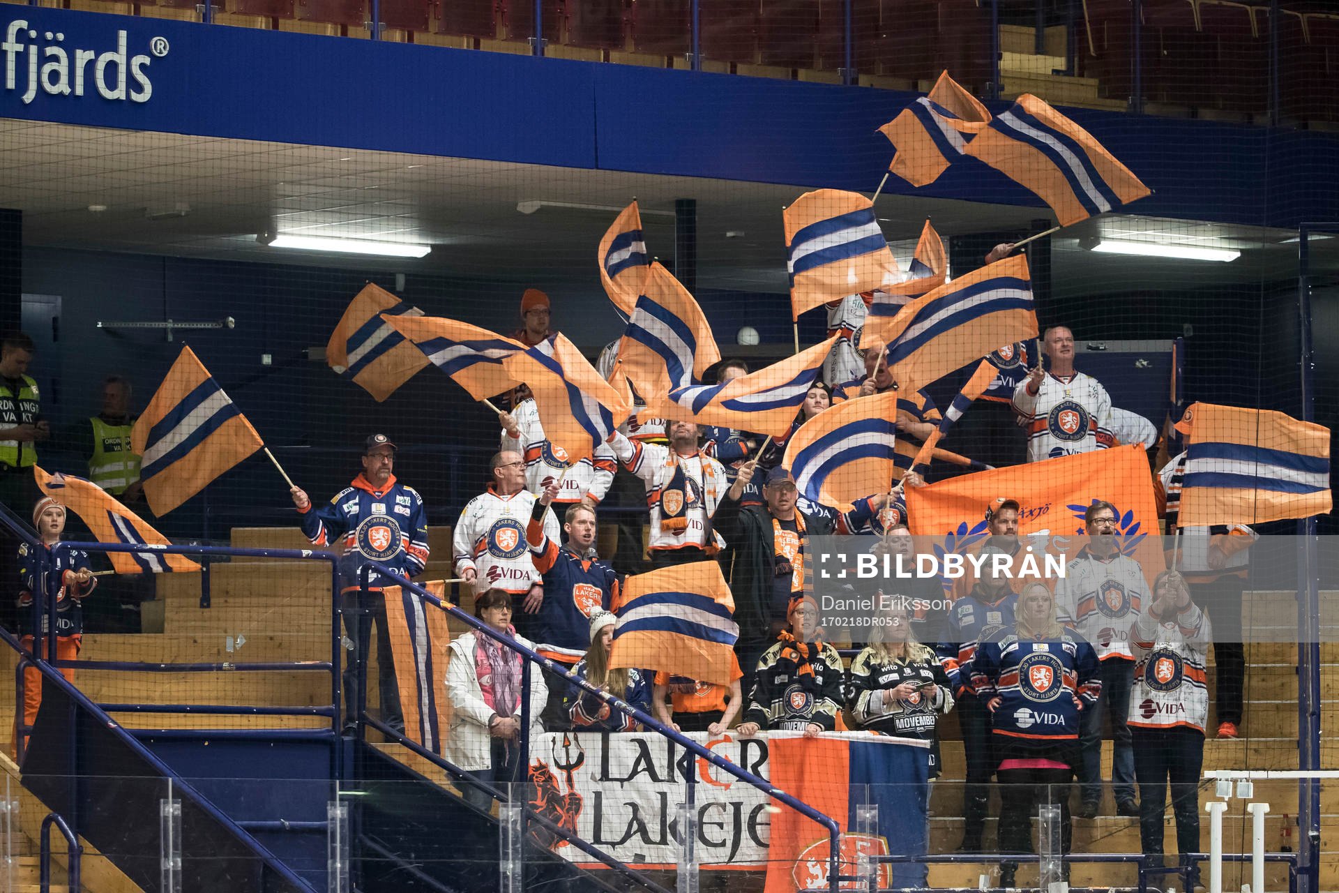 Växjös supporter jublar