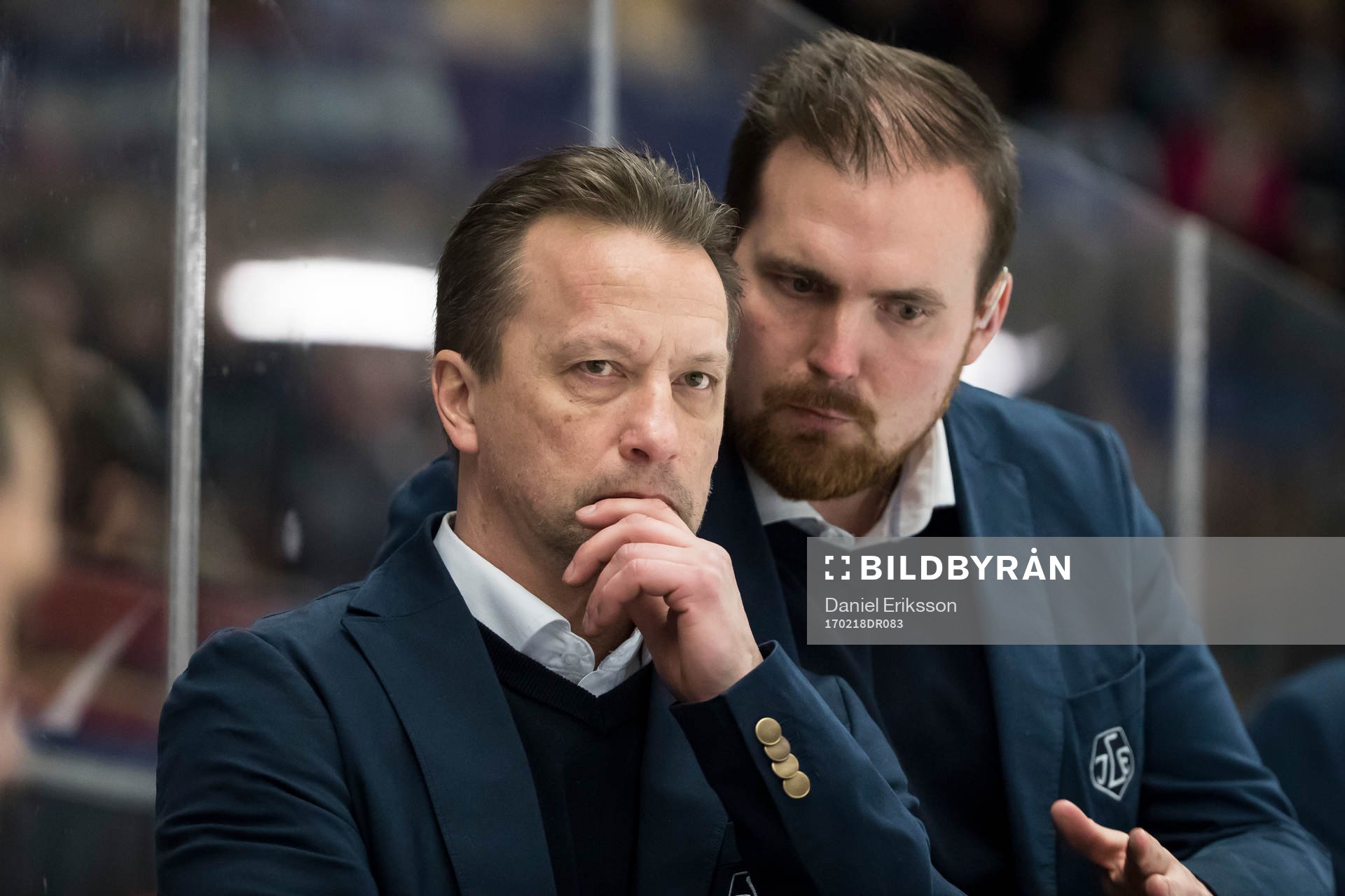 Leksands assisterande tränare Örjan Lindmark och