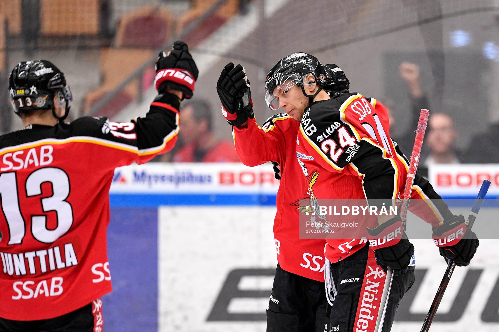 Luleås Johan Harju jublar