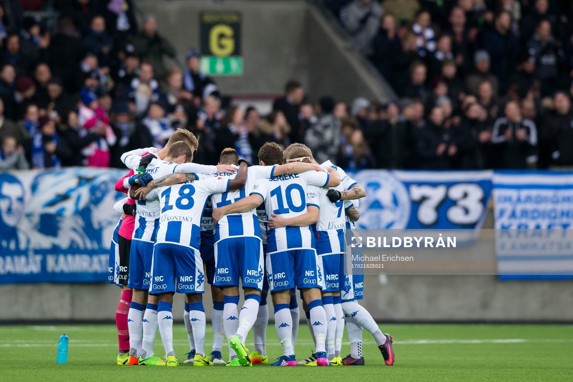 IFK Göteborg samlade innan fotbollsmatchen i Svenska Cupen