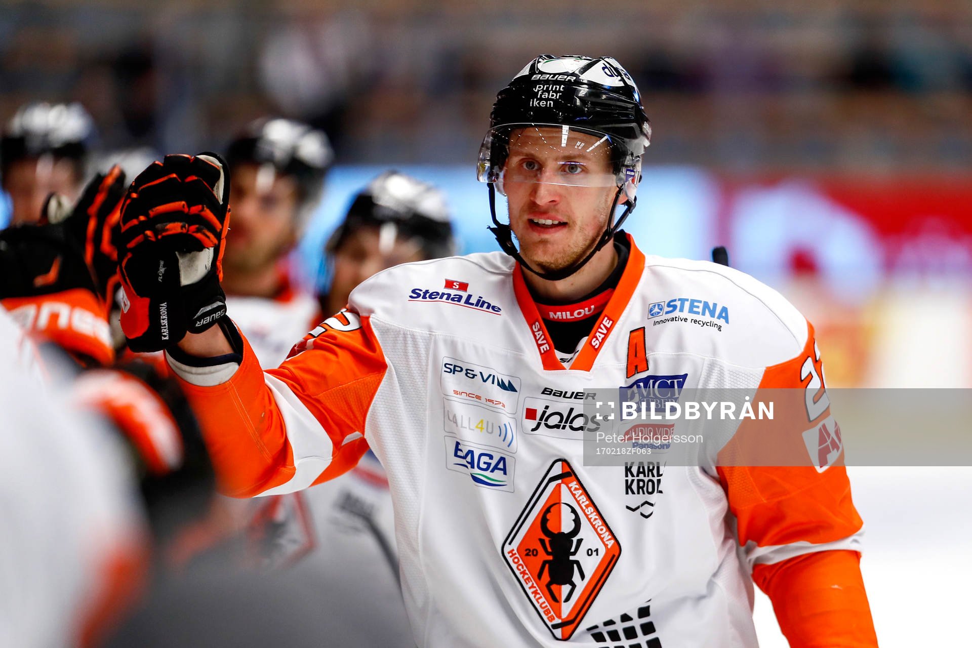 Karlskronas Alexander Bergström jublar