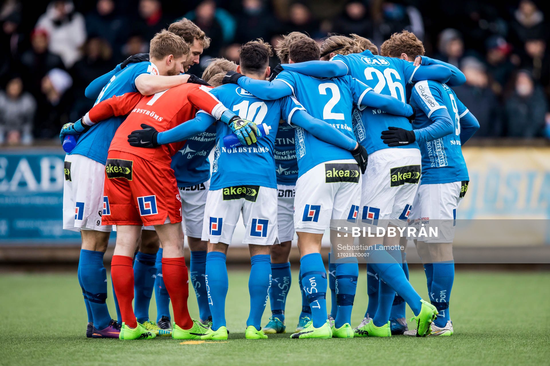 Halmstads spelare kladdar