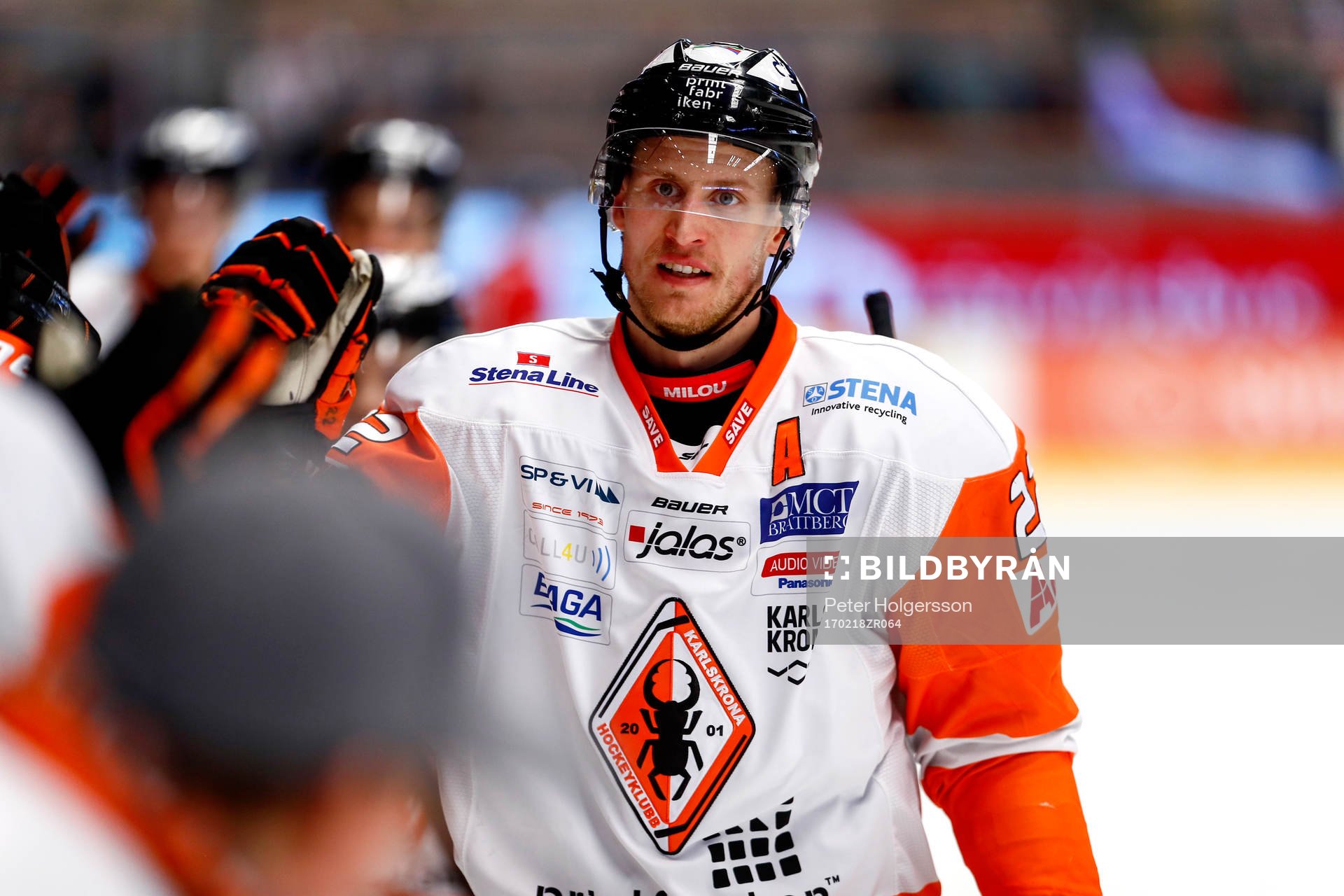 Karlskronas Alexander Bergström jublar