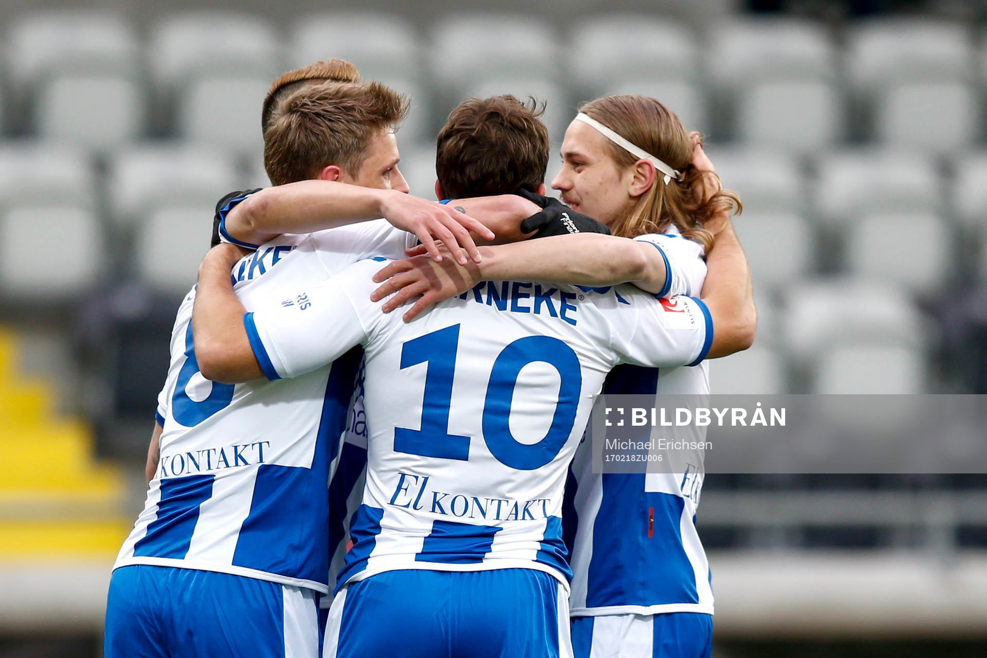 IFK Göteborgs Sören Rieks jublar med lagkamrater