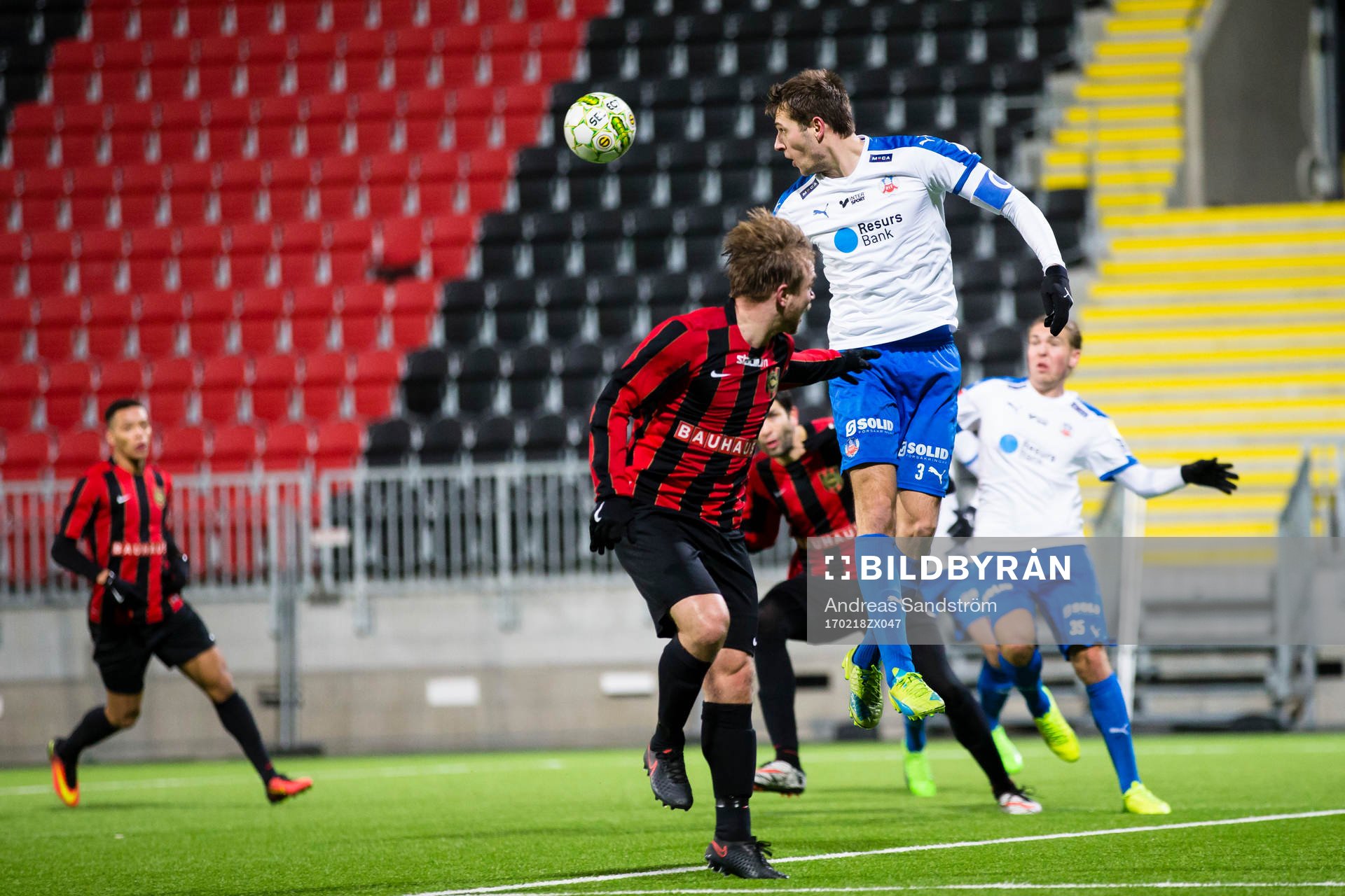 Helsingborgs Adam Eriksson med en nick
