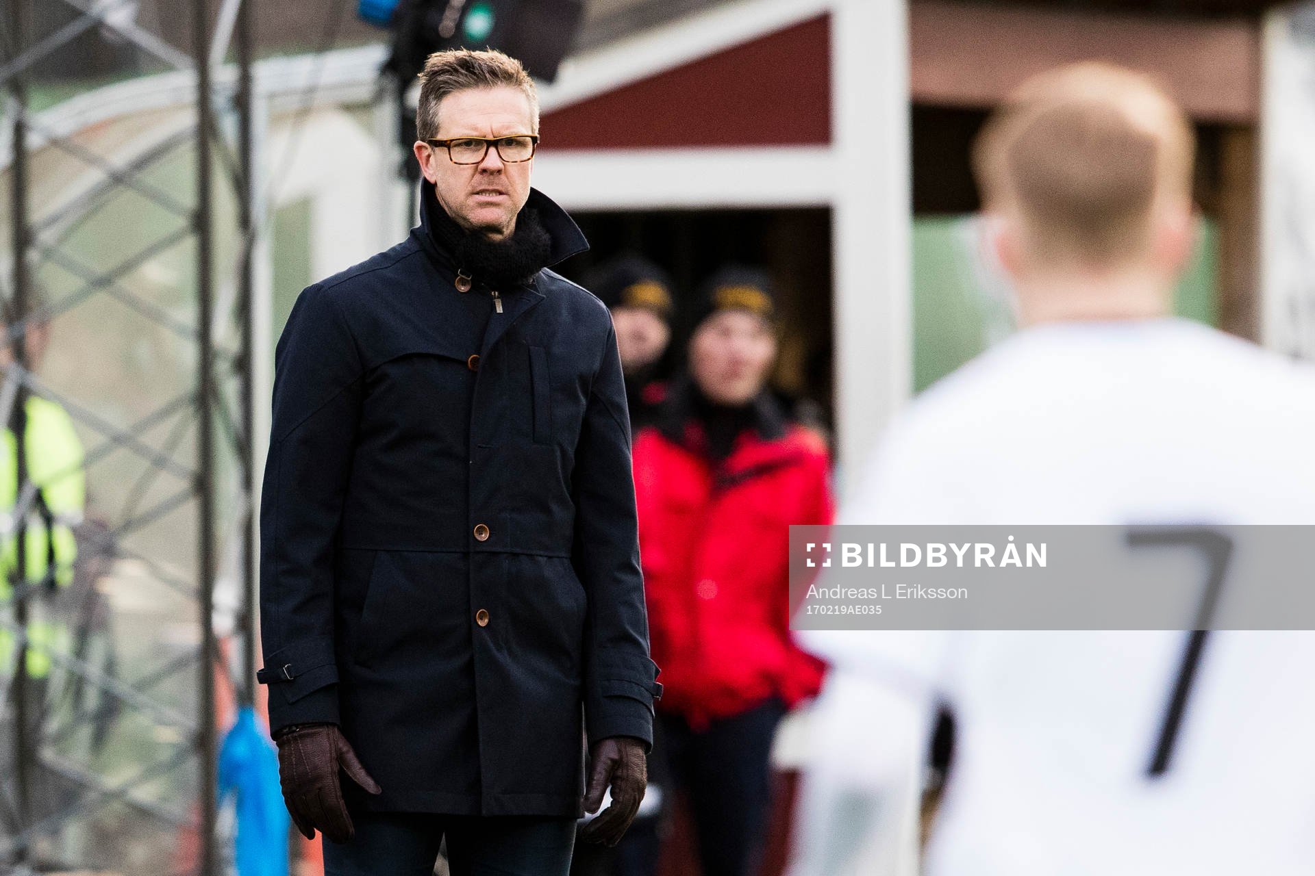 AIK:s tränare Rikard Norling under fotbollsmatchen i Svenska Cupen mellan AIK och GAIS den 19 februari 2017 i Stockholm. 