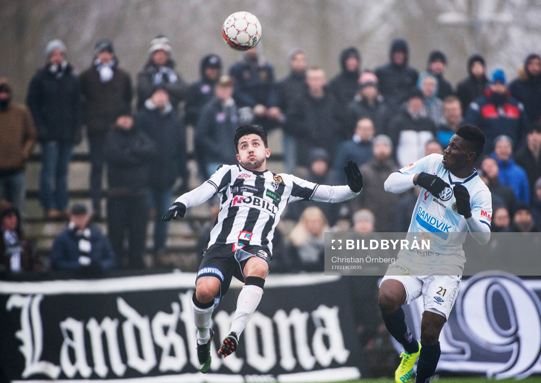 Landskronas Saber Azizi mot Gefles Kwame Bonsu