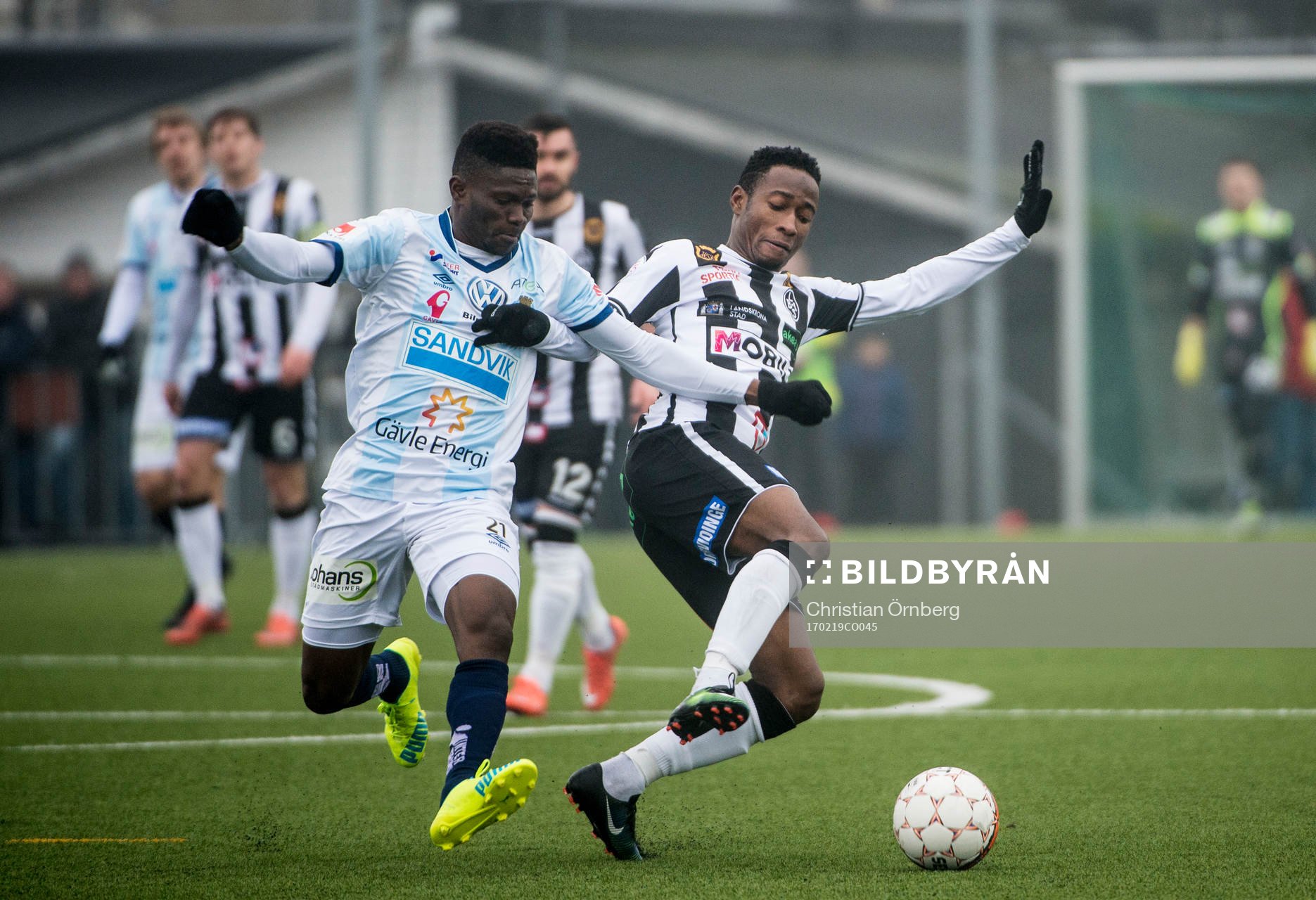 Gefles Kwame Bonsu mot Landskronas Sadat Karim