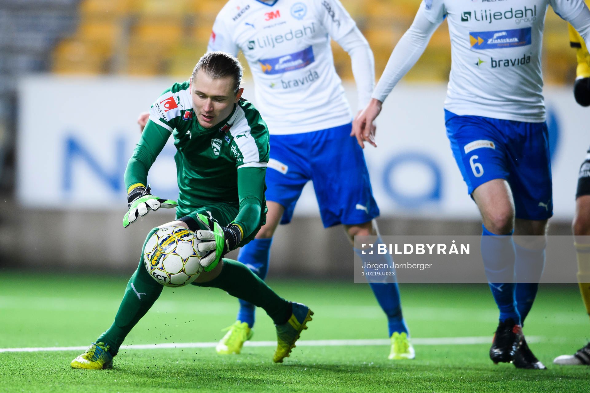 Värnamos målvakt Tobias Andersson