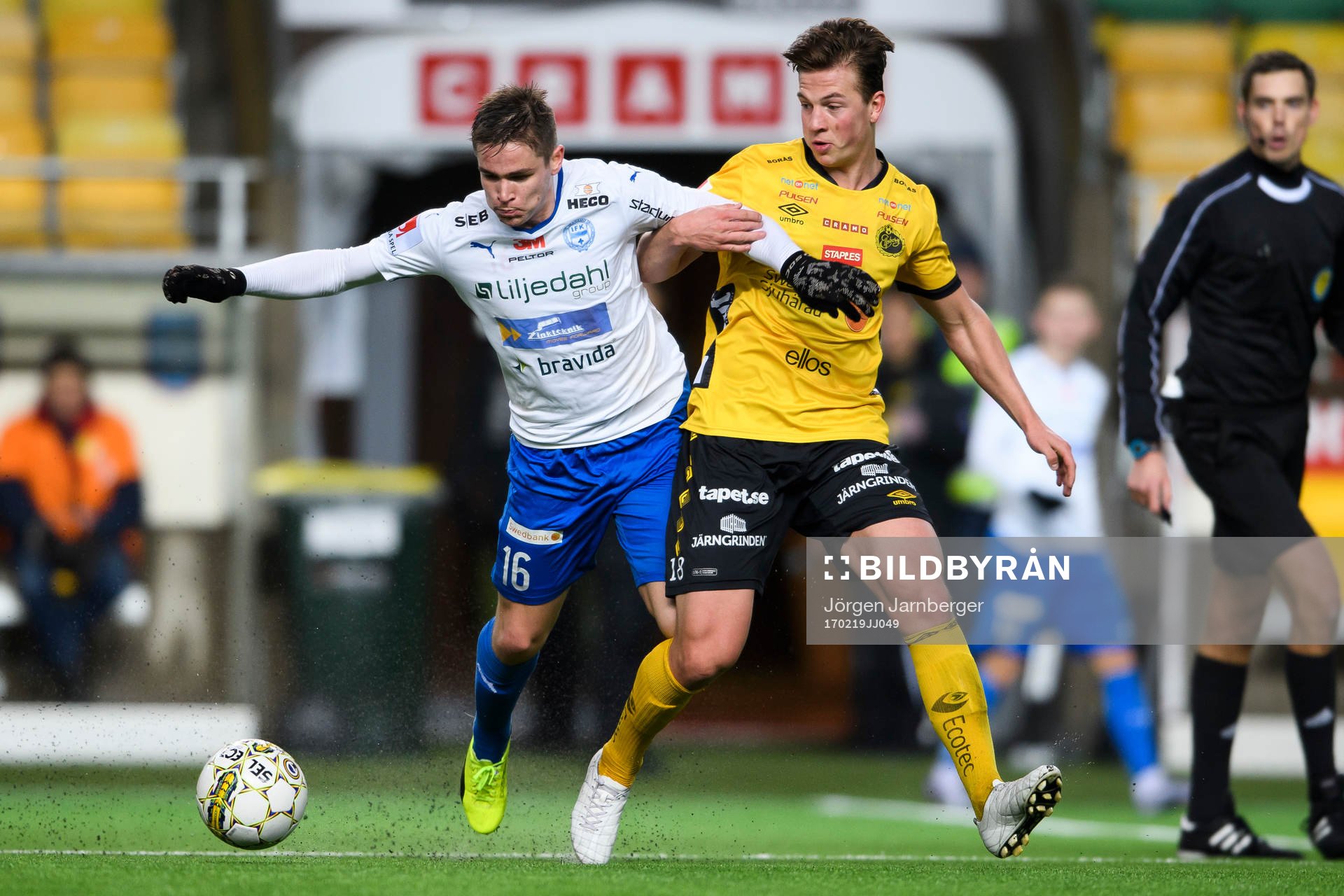 Värnamos Oscar Johansson och Elfsborgs Simon Olsson