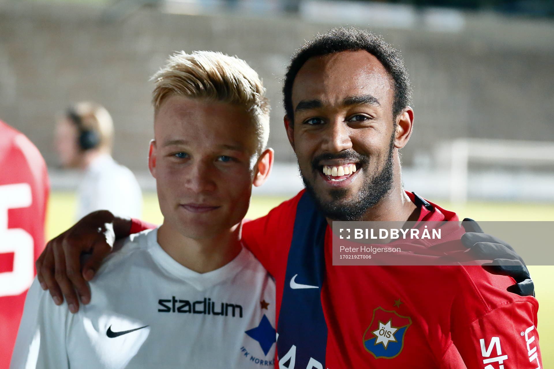 Norrköpings Nicklas Bärkroth och vännen Örgrytes David