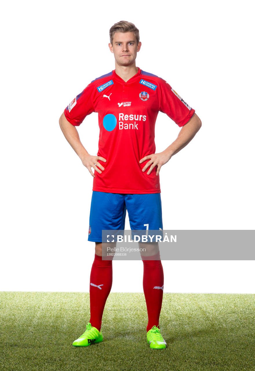Helsingborgs Viktor Ljung poserar för ett porträtt den 20 februari 2017 i Helsingborg.